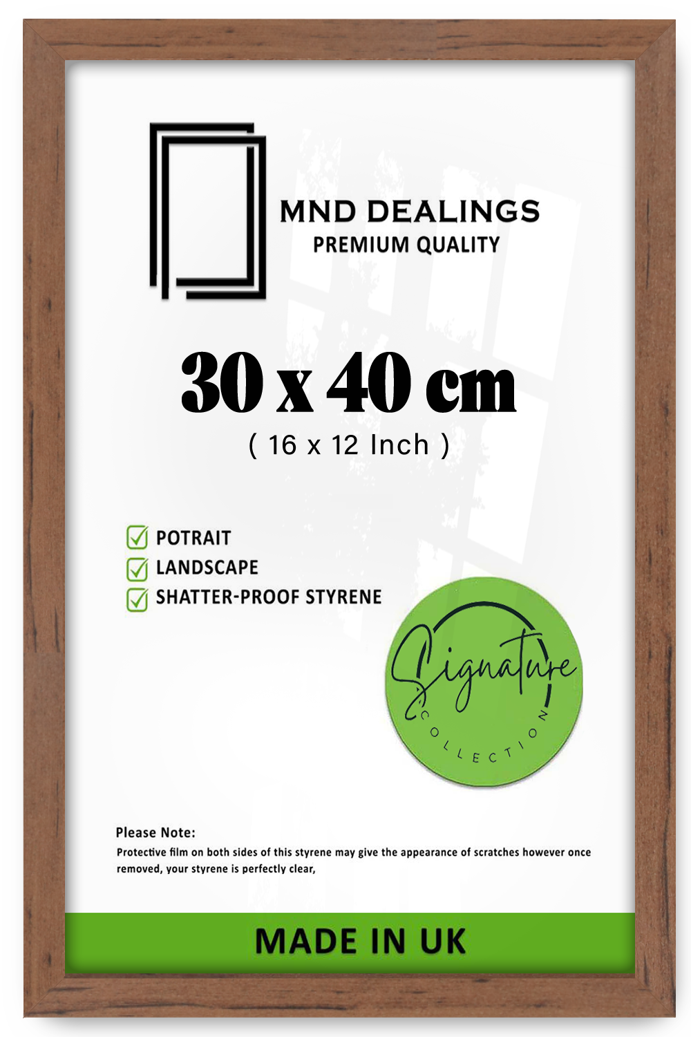 ( 30 x 40 CM ) / 16 x 12 Inch Poster Frames - MDF