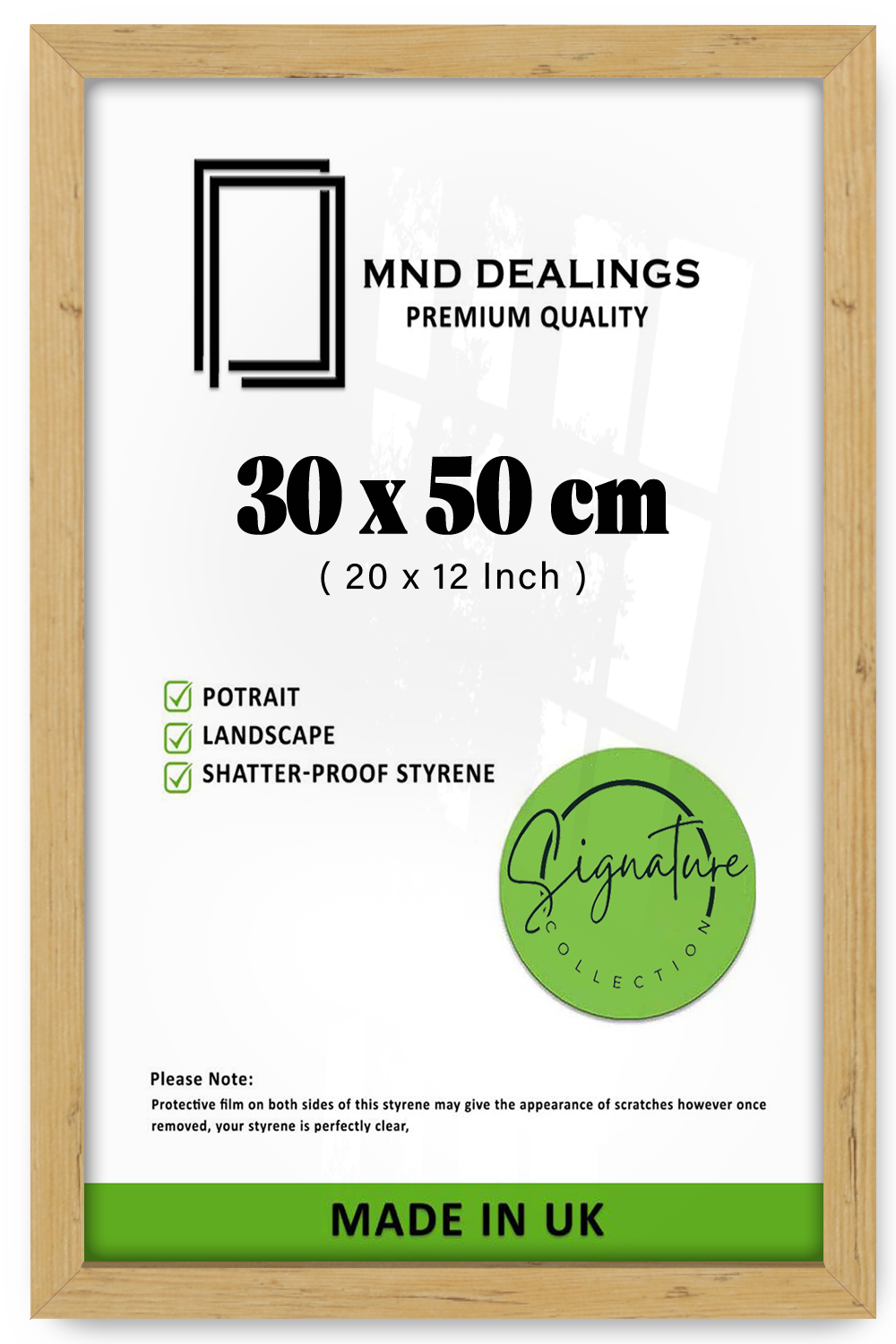 ( 30 x 50 CM ) / 20 x 12 Inch Art Frames - MDF