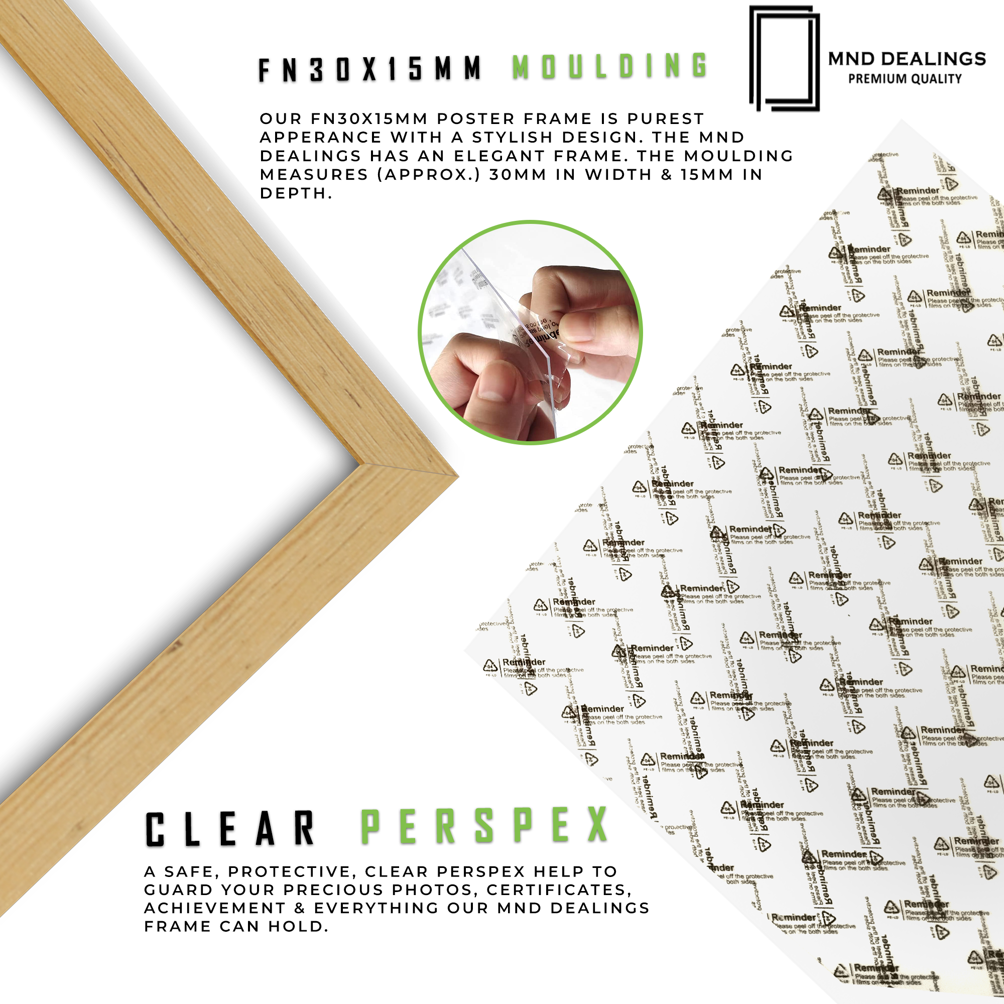 ( 30 x 50 CM ) / 20 x 12 Inch Art Frames - MDF