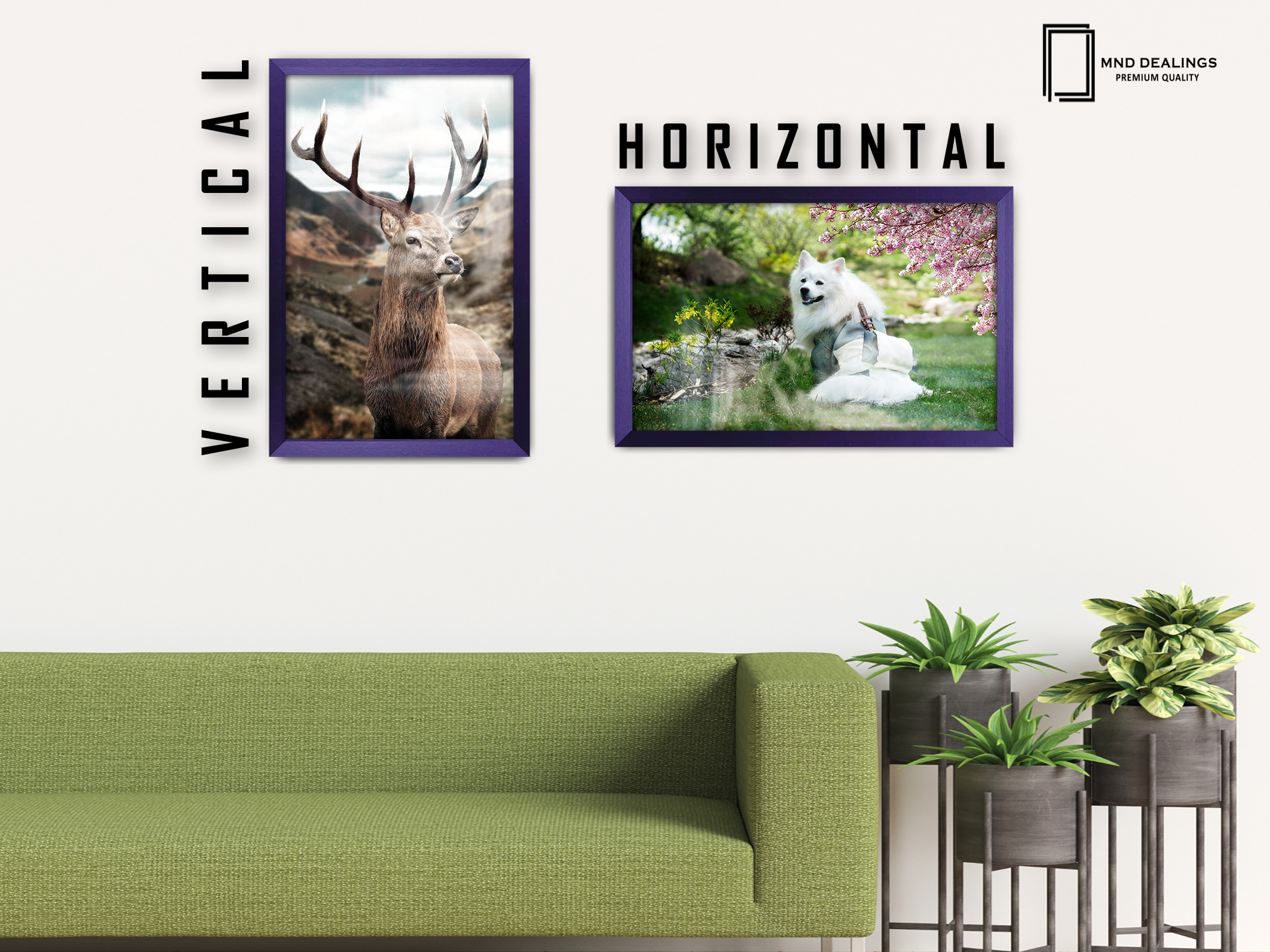 ( 30 x 50 CM ) / 20 x 12 Inch Art Frames - MDF
