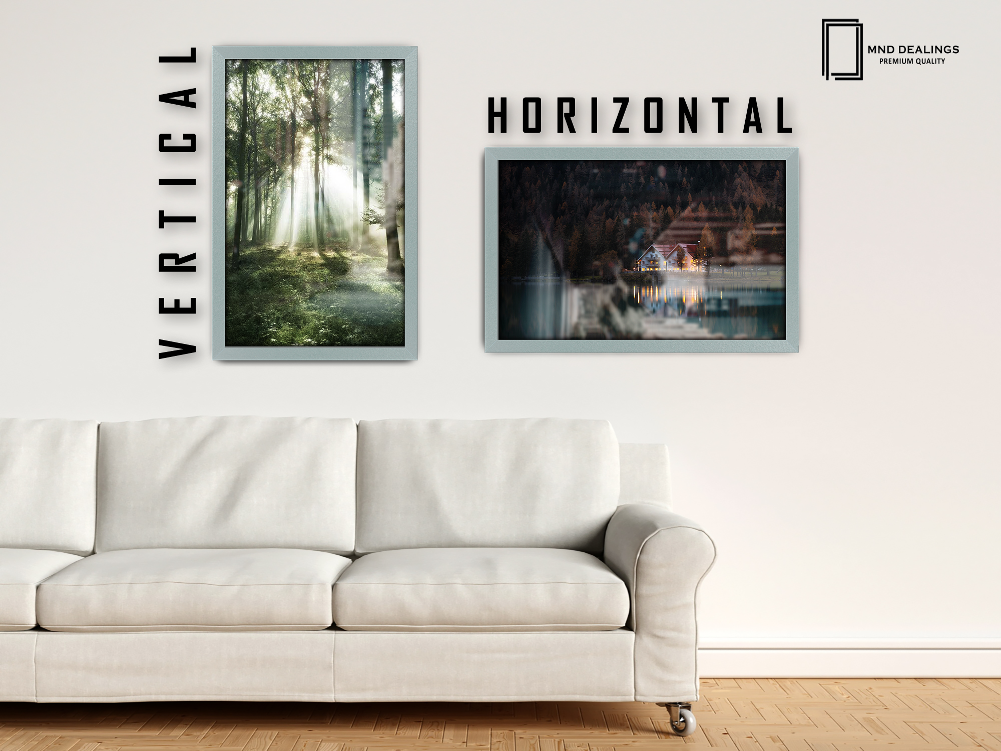 ( 30 x 50 CM ) / 20 x 12 Inch Art Frames - MDF