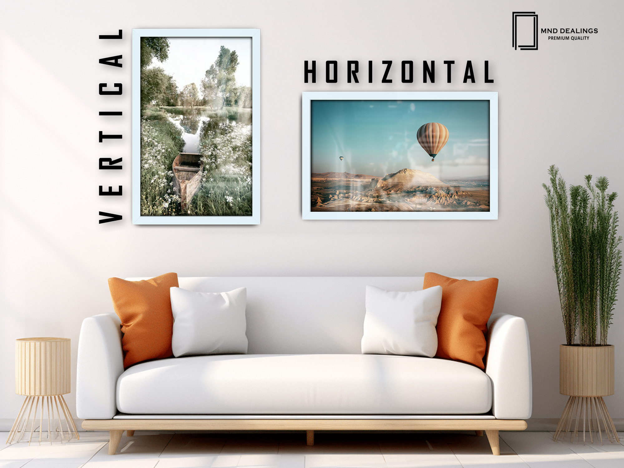 ( 30 x 50 CM ) / 20 x 12 Inch Art Frames - MDF