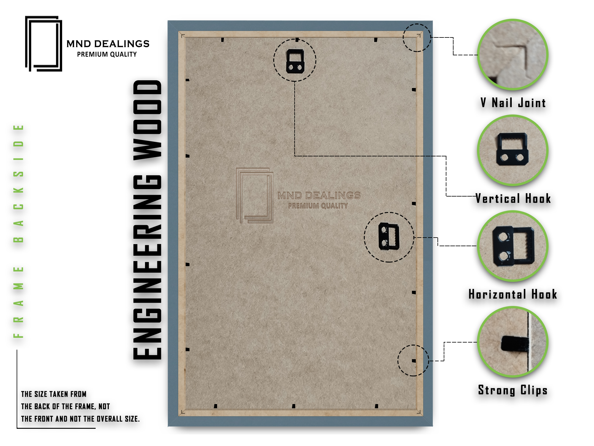 ( 35 x 50 CM ) / 20 x 14 Inch Poster Frames - MDF