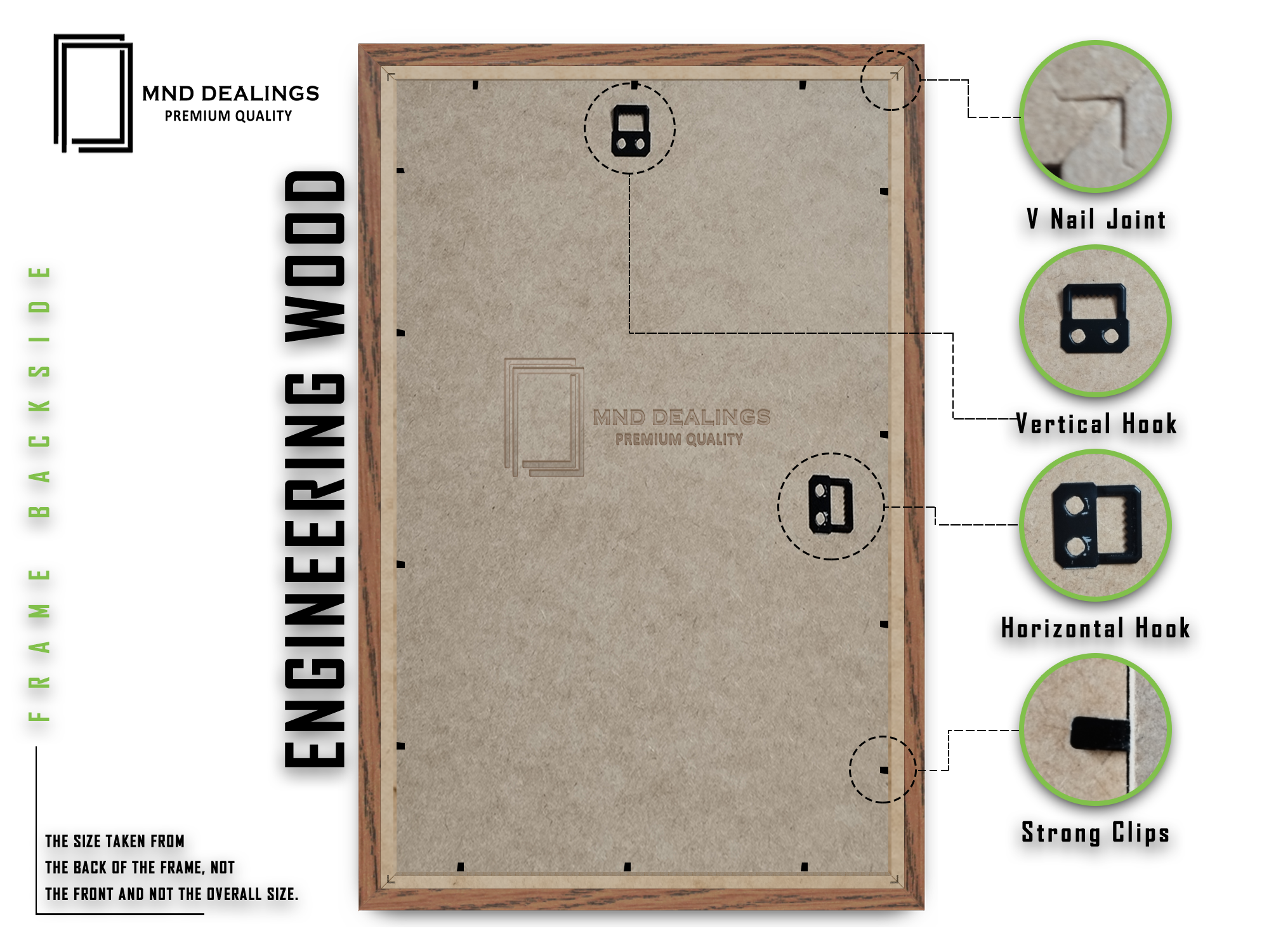 ( 35 x 50 CM ) / 20 x 14 Inch Poster Frames - MDF