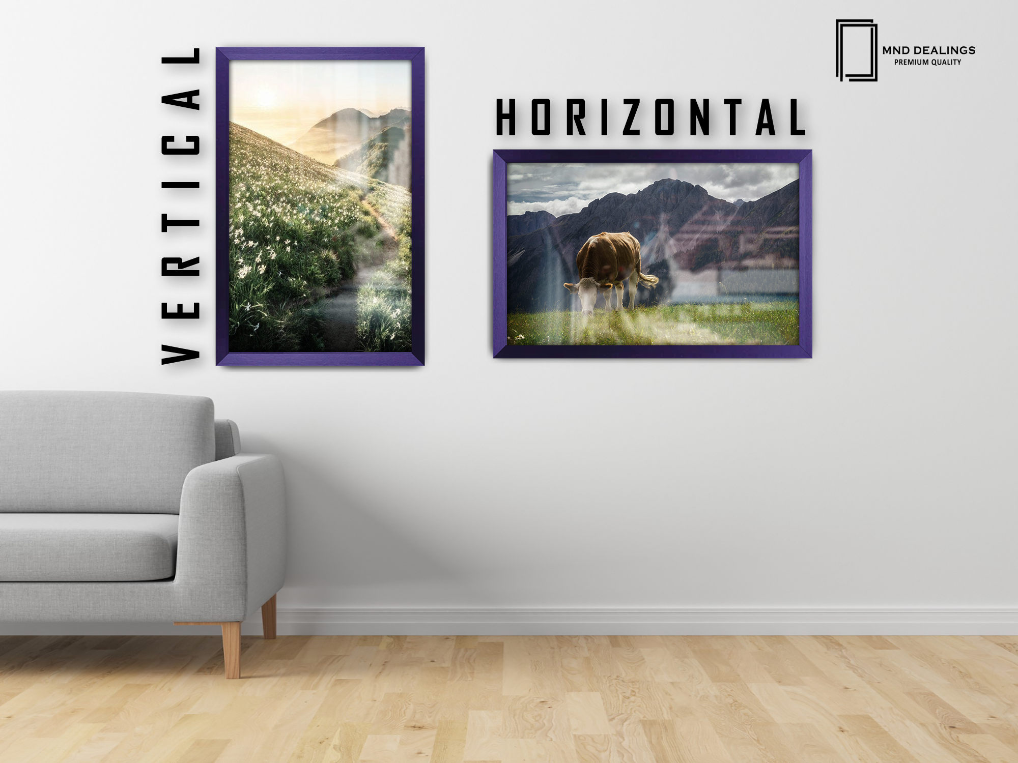 ( 35 x 50 CM ) / 20 x 14 Inch Poster Frames - MDF