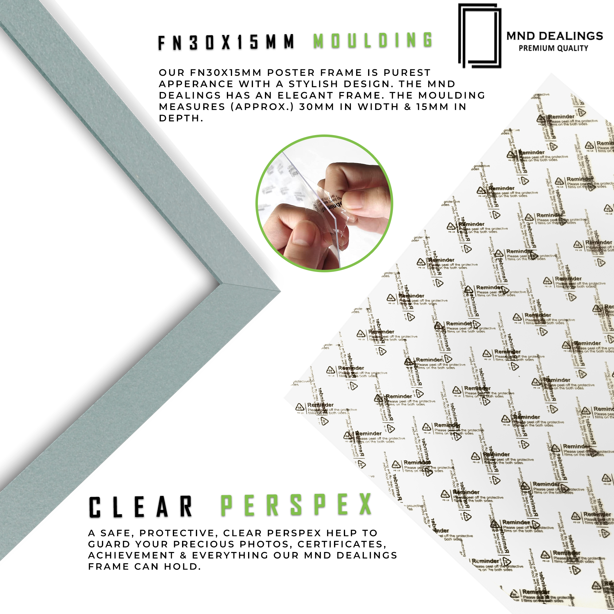 ( 35 x 50 CM ) / 20 x 14 Inch Poster Frames - MDF