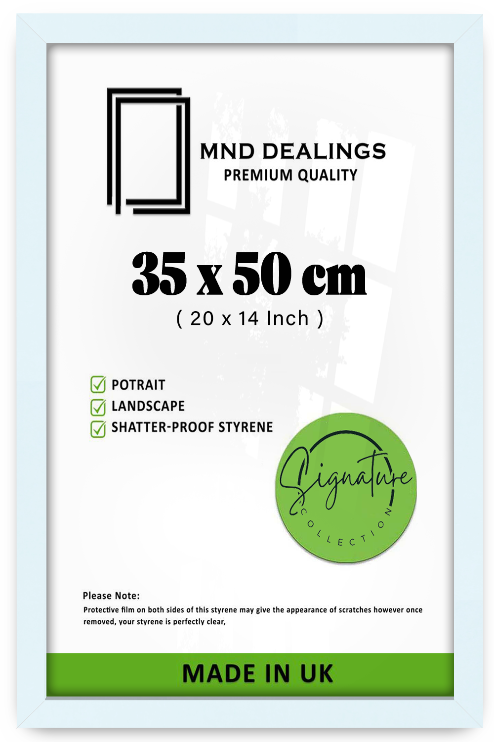 ( 35 x 50 CM ) / 20 x 14 Inch Poster Frames - MDF