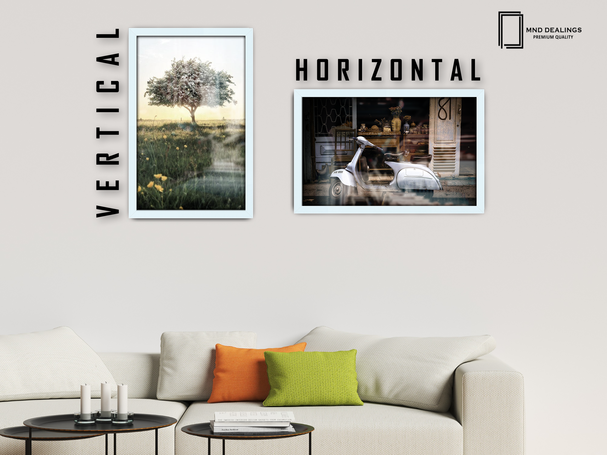 ( 35 x 50 CM ) / 20 x 14 Inch Poster Frames - MDF