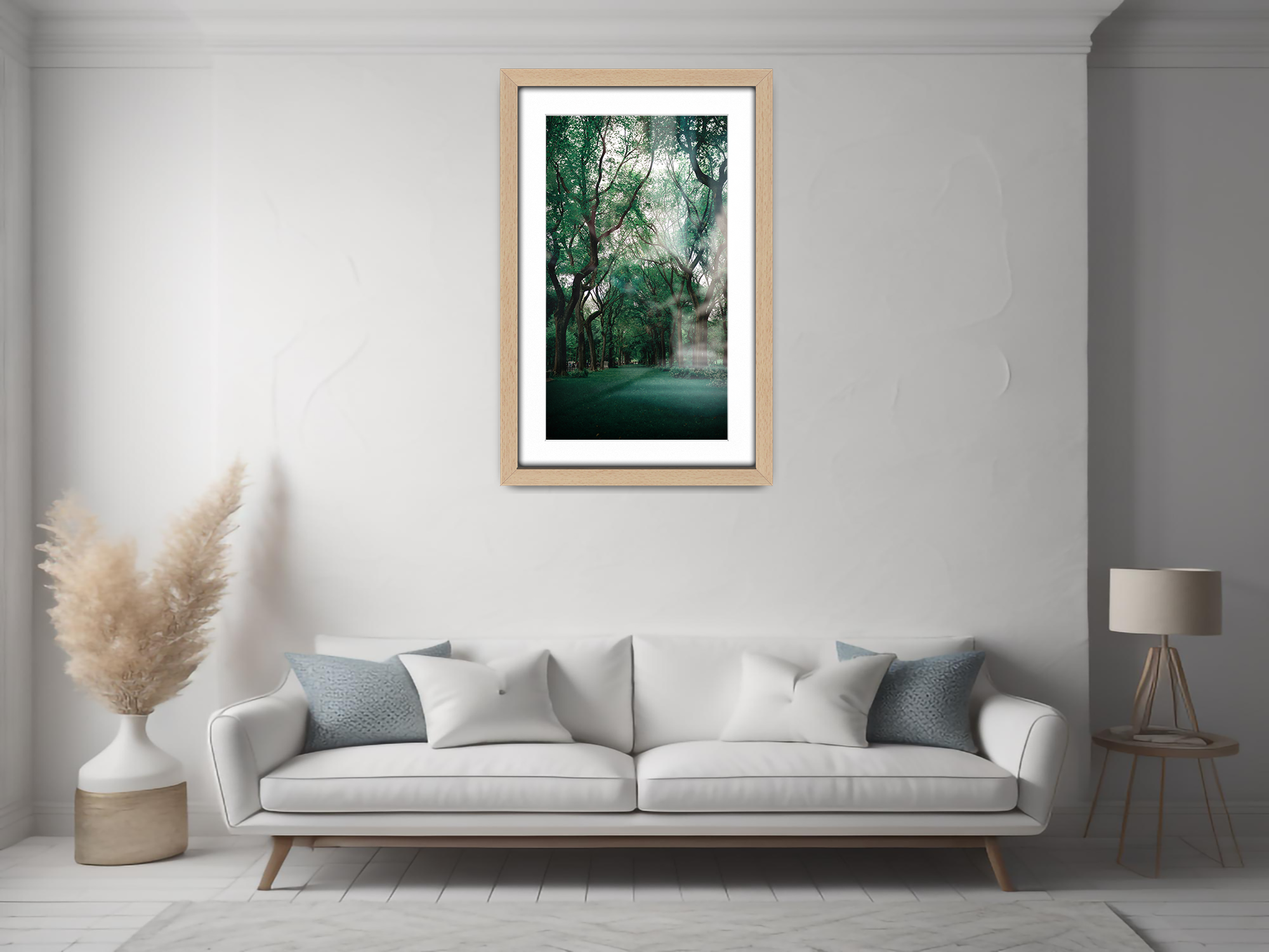 36 x 24 Inch / (91.44 x 60.96 cm ) with 76.20 x 50.80 cm White Mount Certificate Frames - MDF