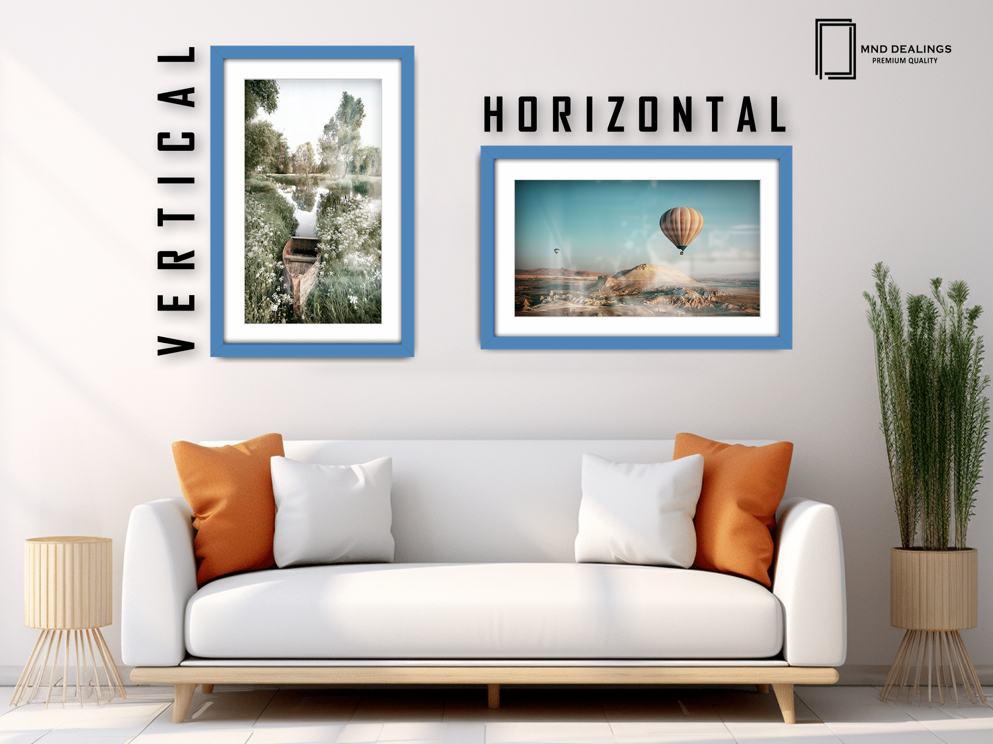 36 x 24 Inch / (91.44 x 60.96 cm ) with 76.20 x 50.80 cm White Mount Certificate Frames - MDF