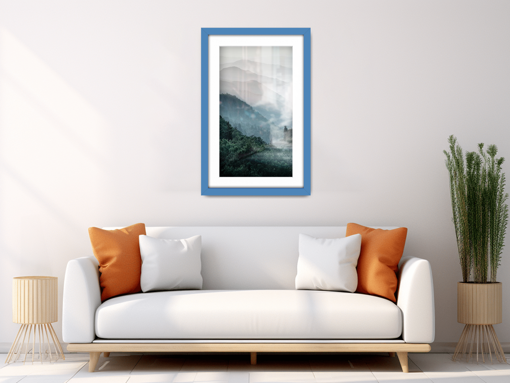 36 x 24 Inch / (91.44 x 60.96 cm ) with 76.20 x 50.80 cm White Mount Certificate Frames - MDF