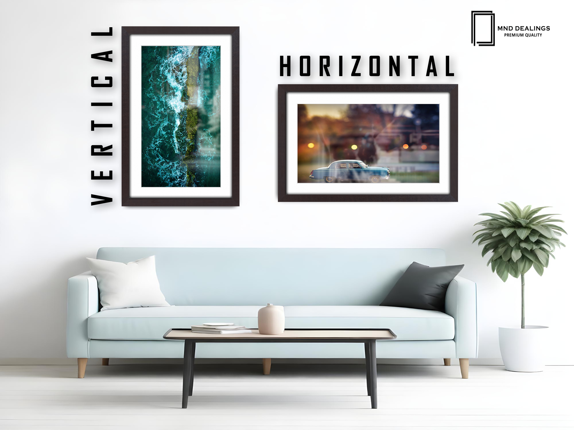 36 x 24 Inch / (91.44 x 60.96 cm ) with 76.20 x 50.80 cm White Mount Certificate Frames - MDF