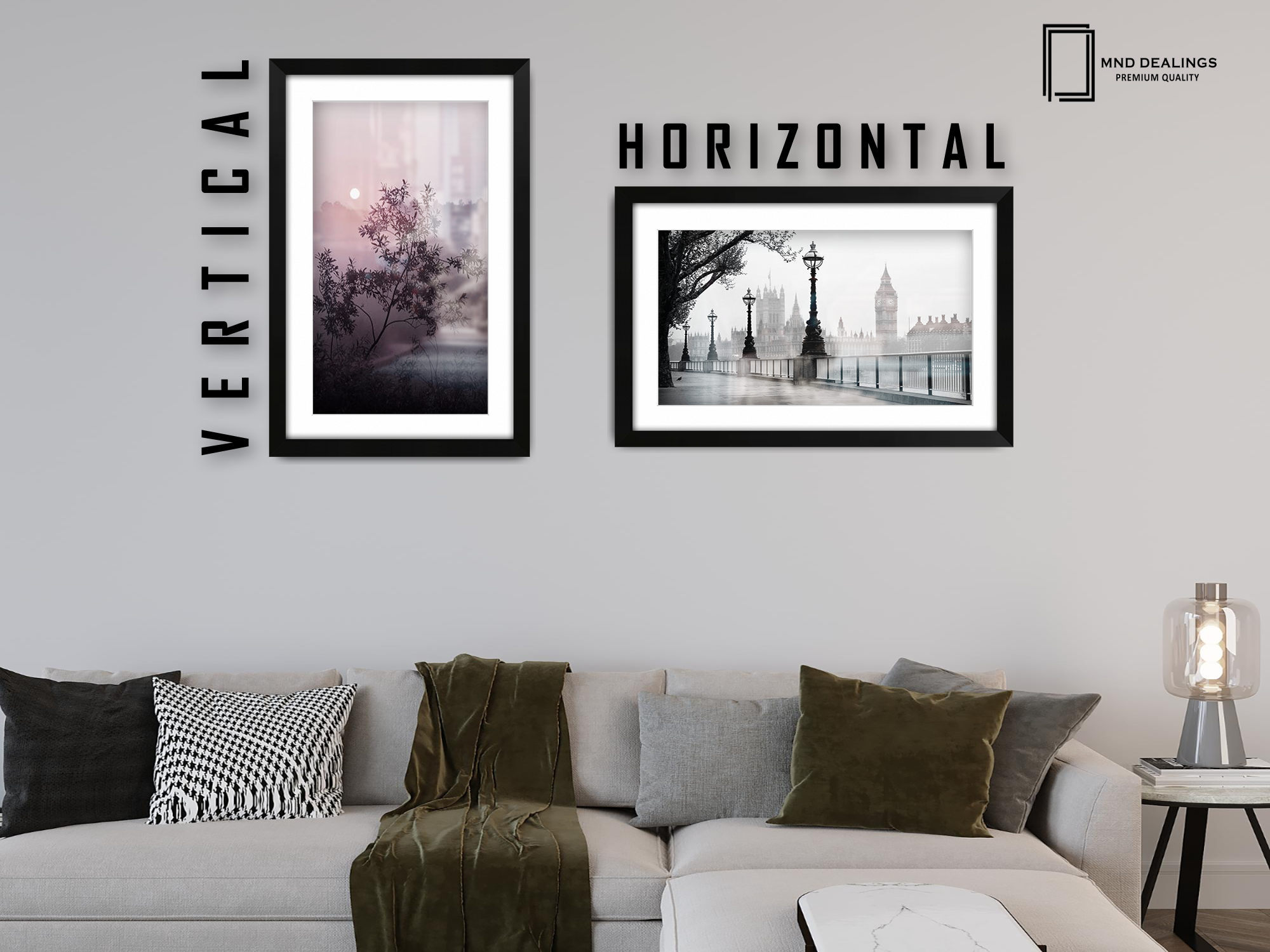 36 x 24 Inch / (91.44 x 60.96 cm ) with 76.20 x 50.80 cm White Mount Certificate Frames - MDF