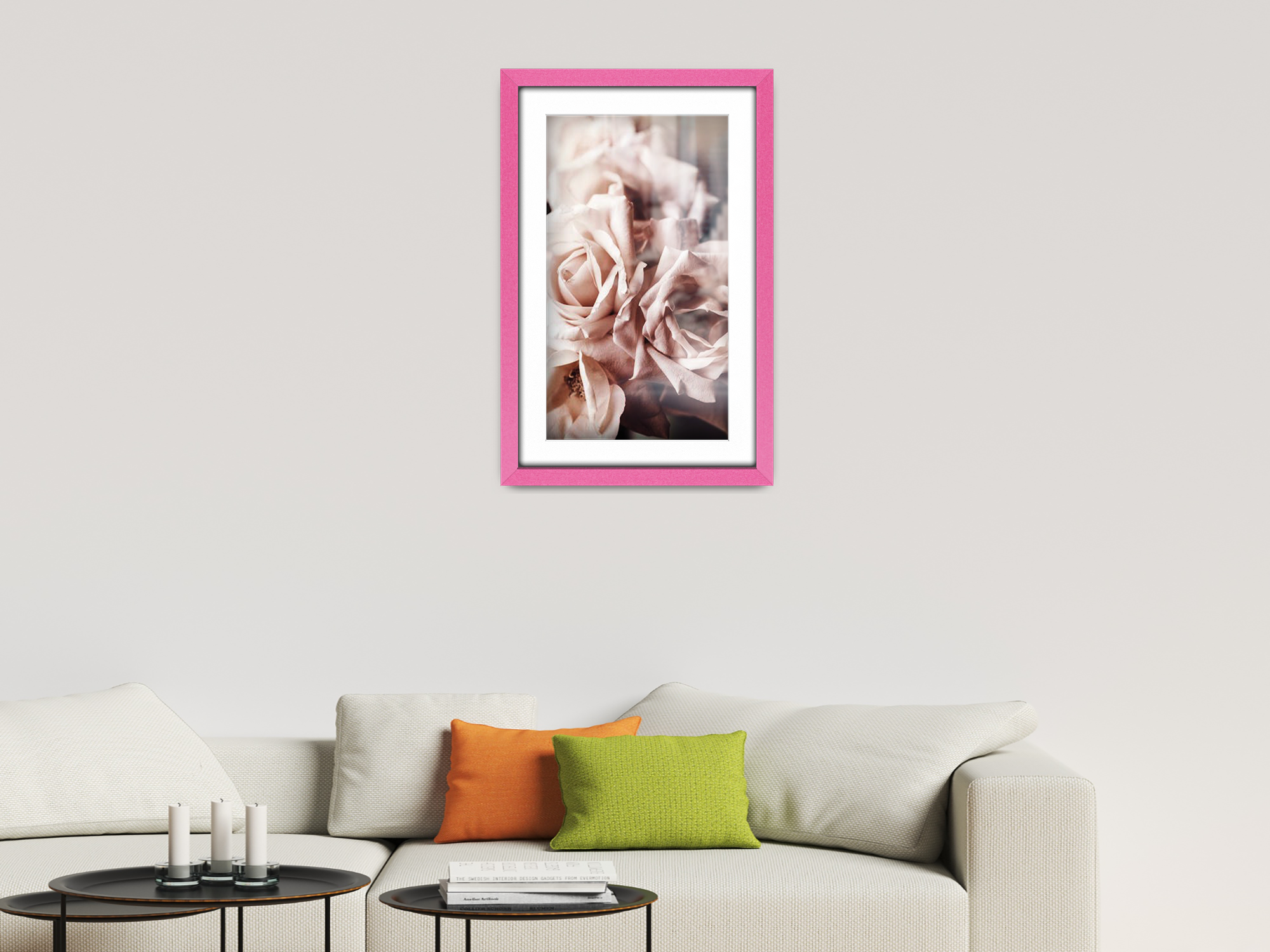 36 x 24 Inch / (91.44 x 60.96 cm ) with 76.20 x 50.80 cm White Mount Certificate Frames - MDF