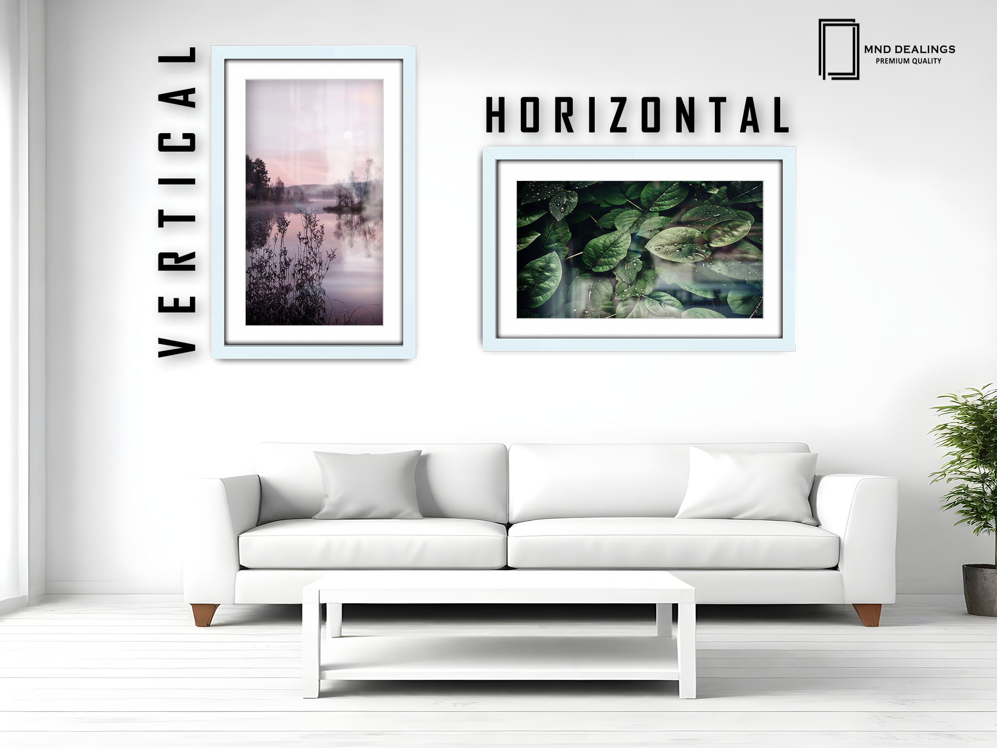 36 x 24 Inch / (91.44 x 60.96 cm ) with 76.20 x 50.80 cm White Mount Certificate Frames - MDF