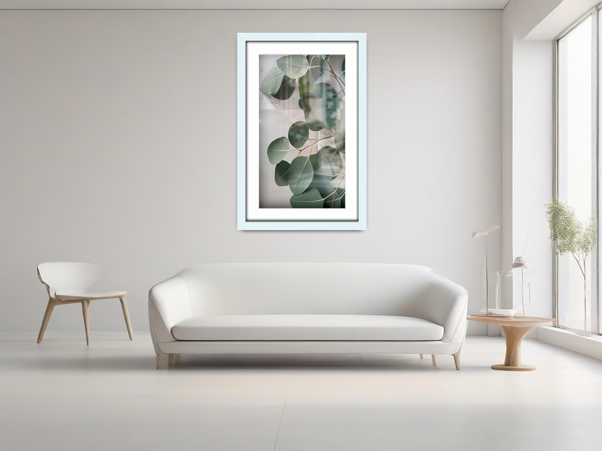 36 x 24 Inch / (91.44 x 60.96 cm ) with 76.20 x 50.80 cm White Mount Certificate Frames - MDF