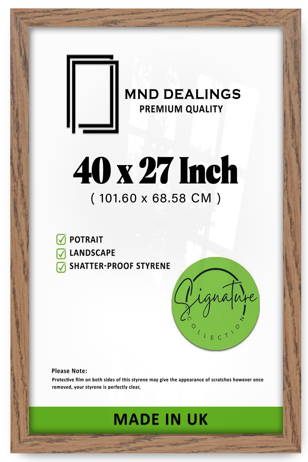40 x 27 Inch / ( 101.60 x 68.58 CM ) Photo Frames - MDF