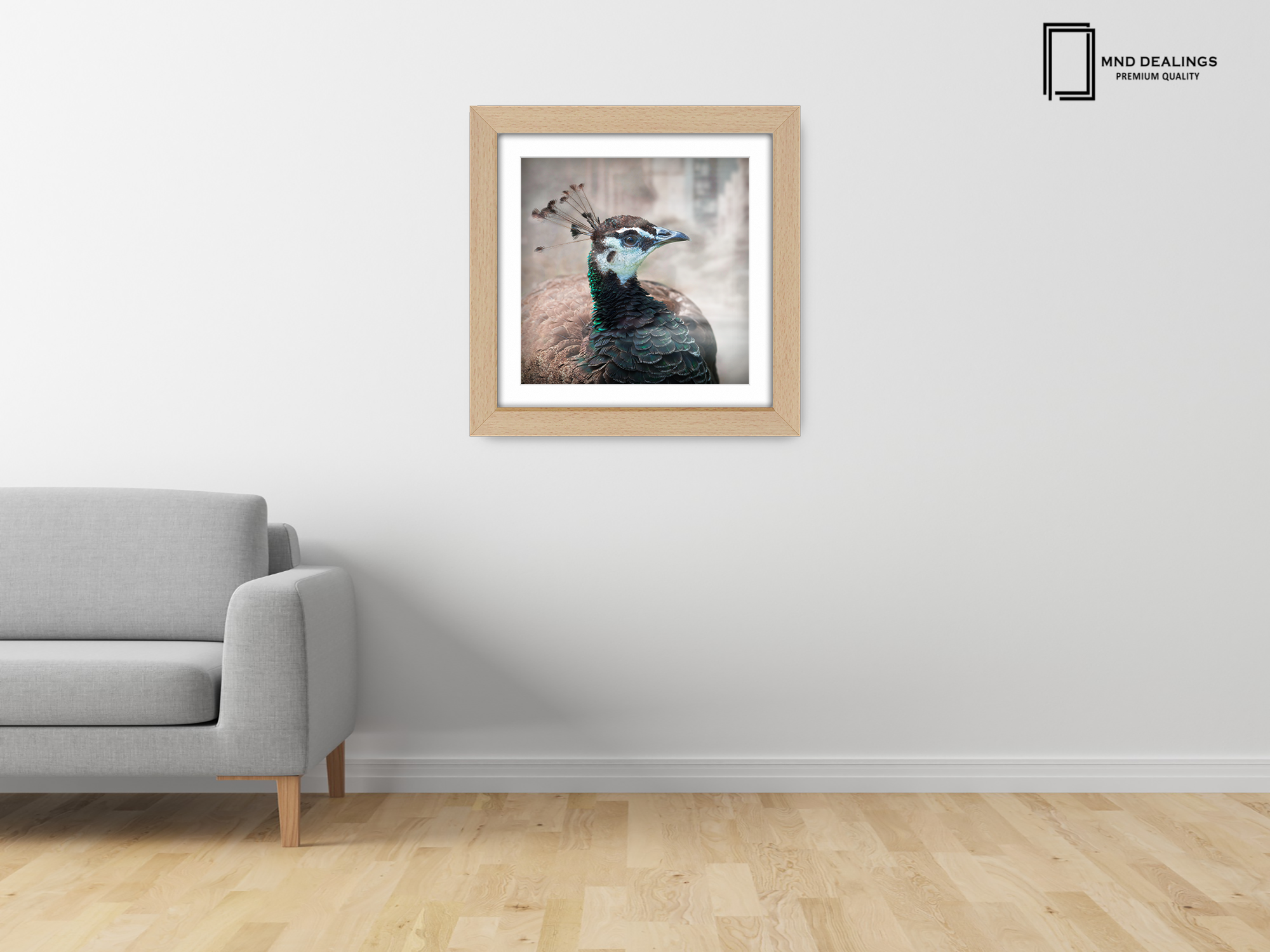 ( 40 x 40 Cm ) / 16 x 16 Inch with 30 x 30 Cm White Mount Poster Frames - MDF