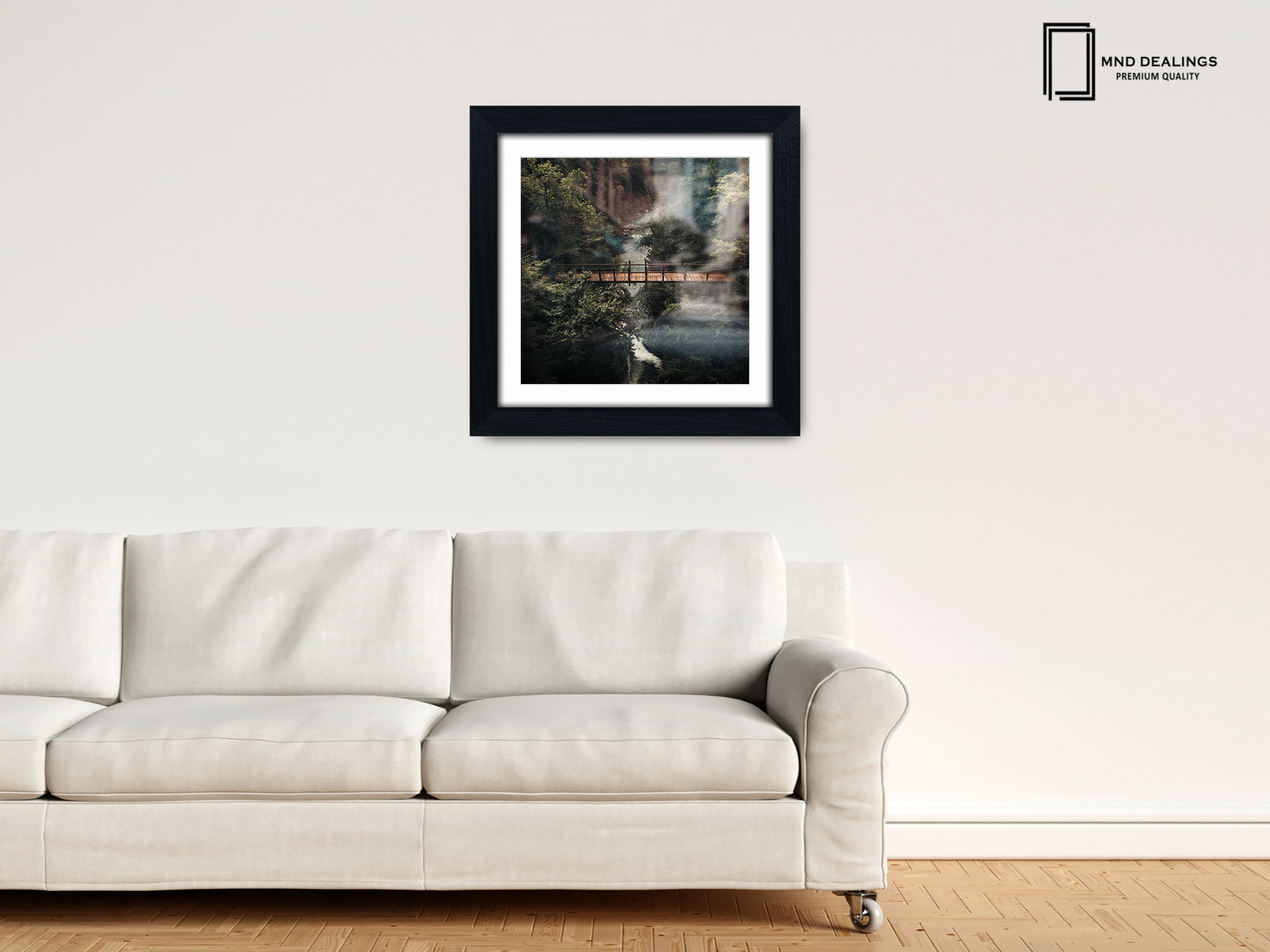 ( 40 x 40 Cm ) / 16 x 16 Inch with 30 x 30 Cm White Mount Poster Frames - MDF