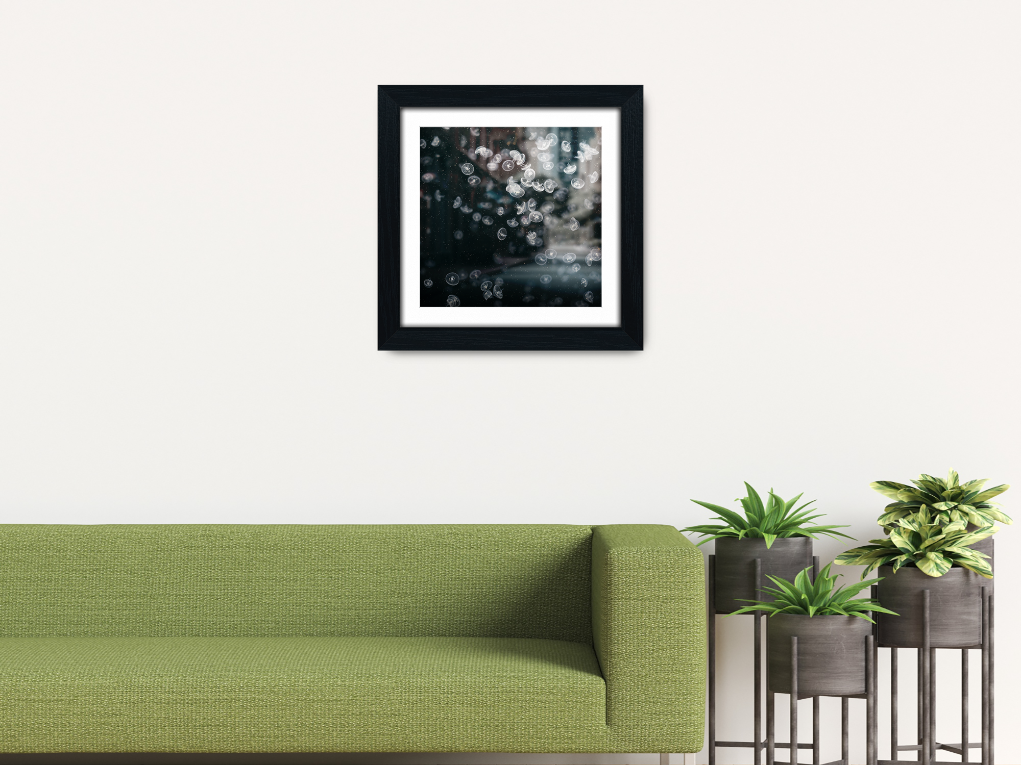 ( 40 x 40 Cm ) / 16 x 16 Inch with 30 x 30 Cm White Mount Poster Frames - MDF