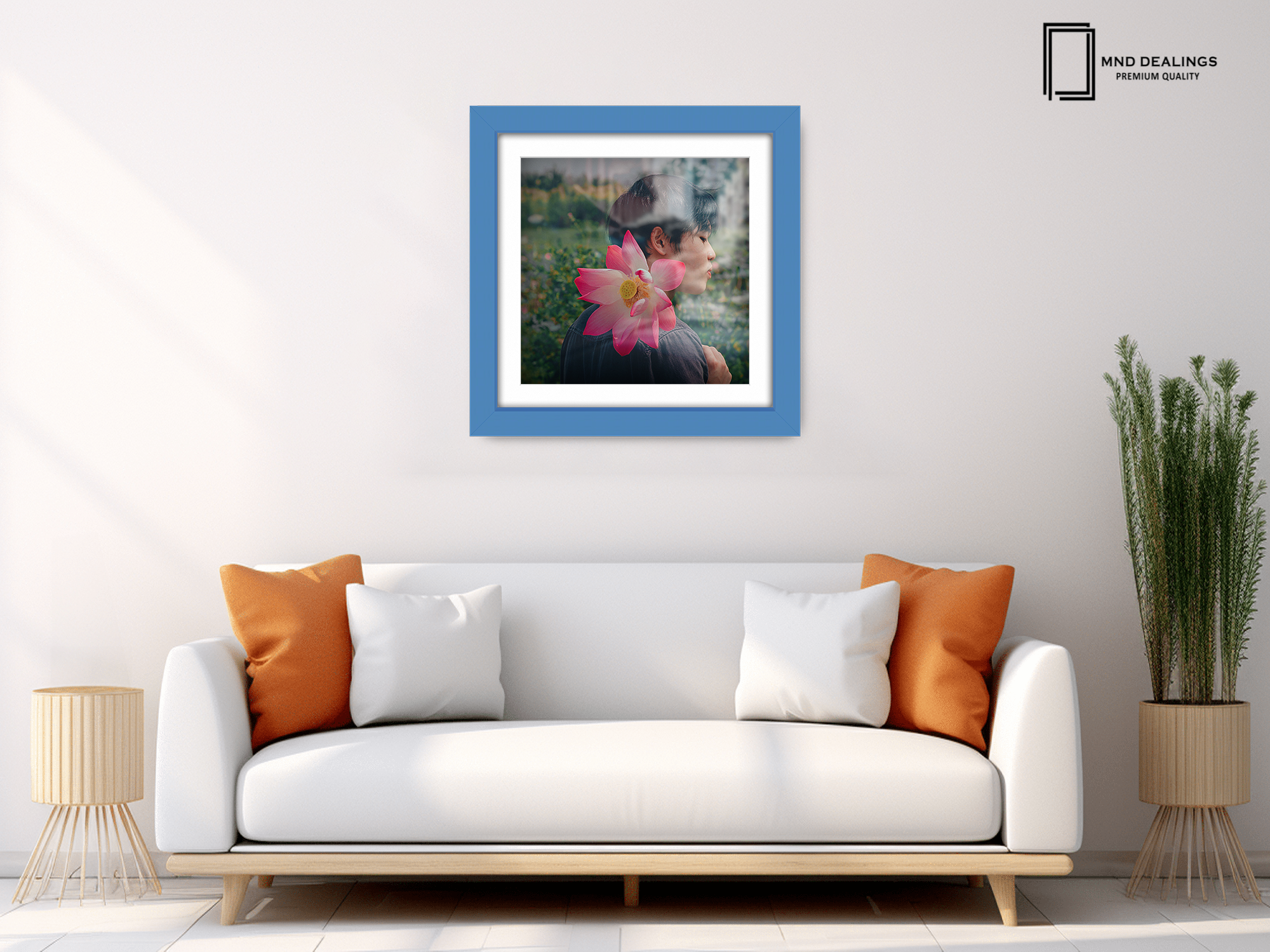( 40 x 40 Cm ) / 16 x 16 Inch with 30 x 30 Cm White Mount Poster Frames - MDF