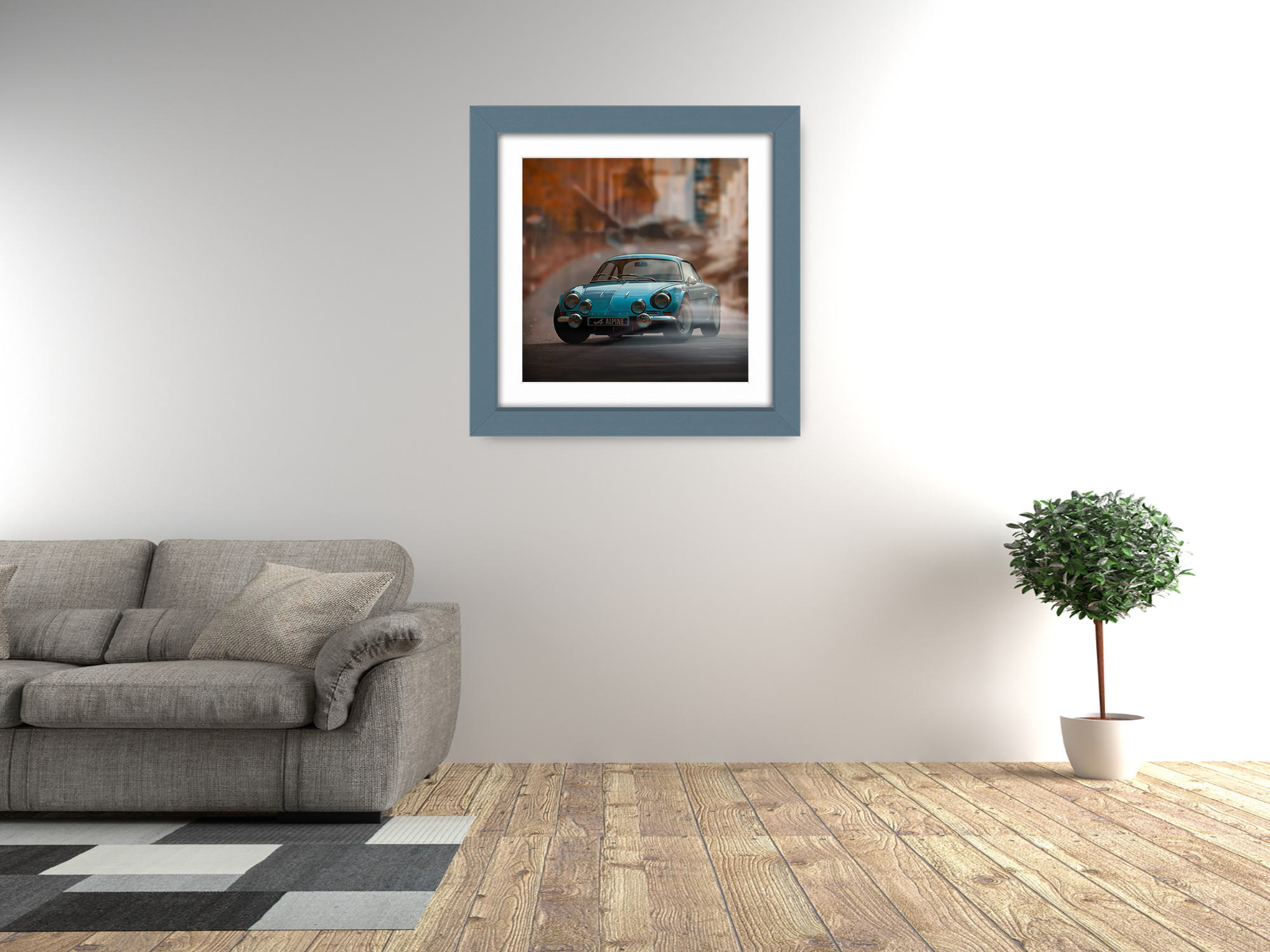 ( 40 x 40 Cm ) / 16 x 16 Inch with 30 x 30 Cm White Mount Poster Frames - MDF