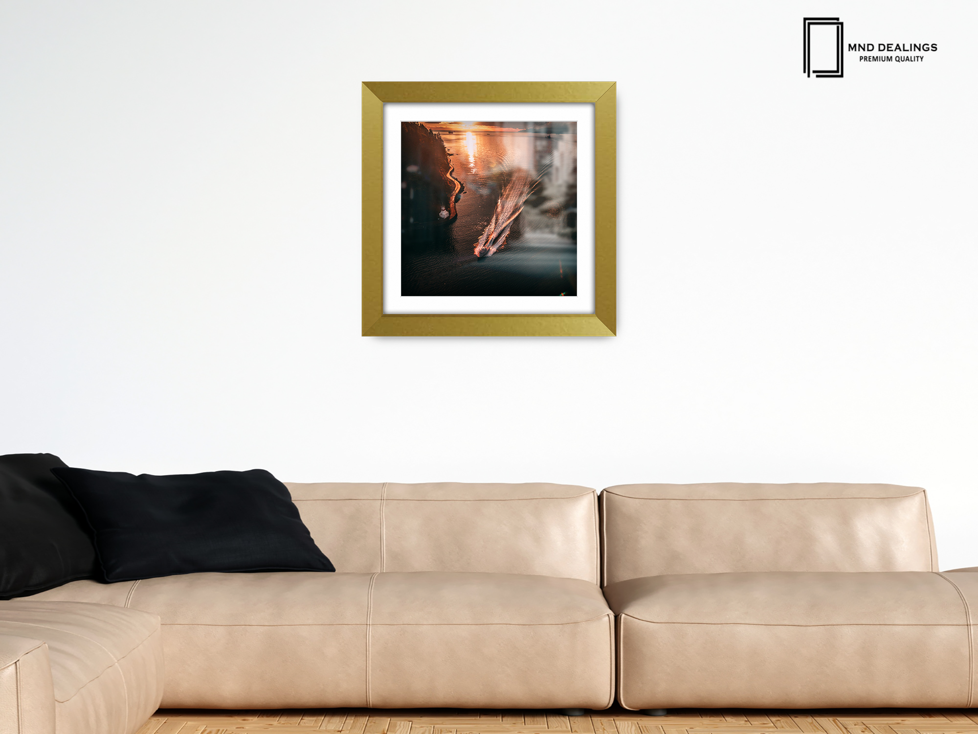 ( 40 x 40 Cm ) / 16 x 16 Inch with 30 x 30 Cm White Mount Poster Frames - MDF