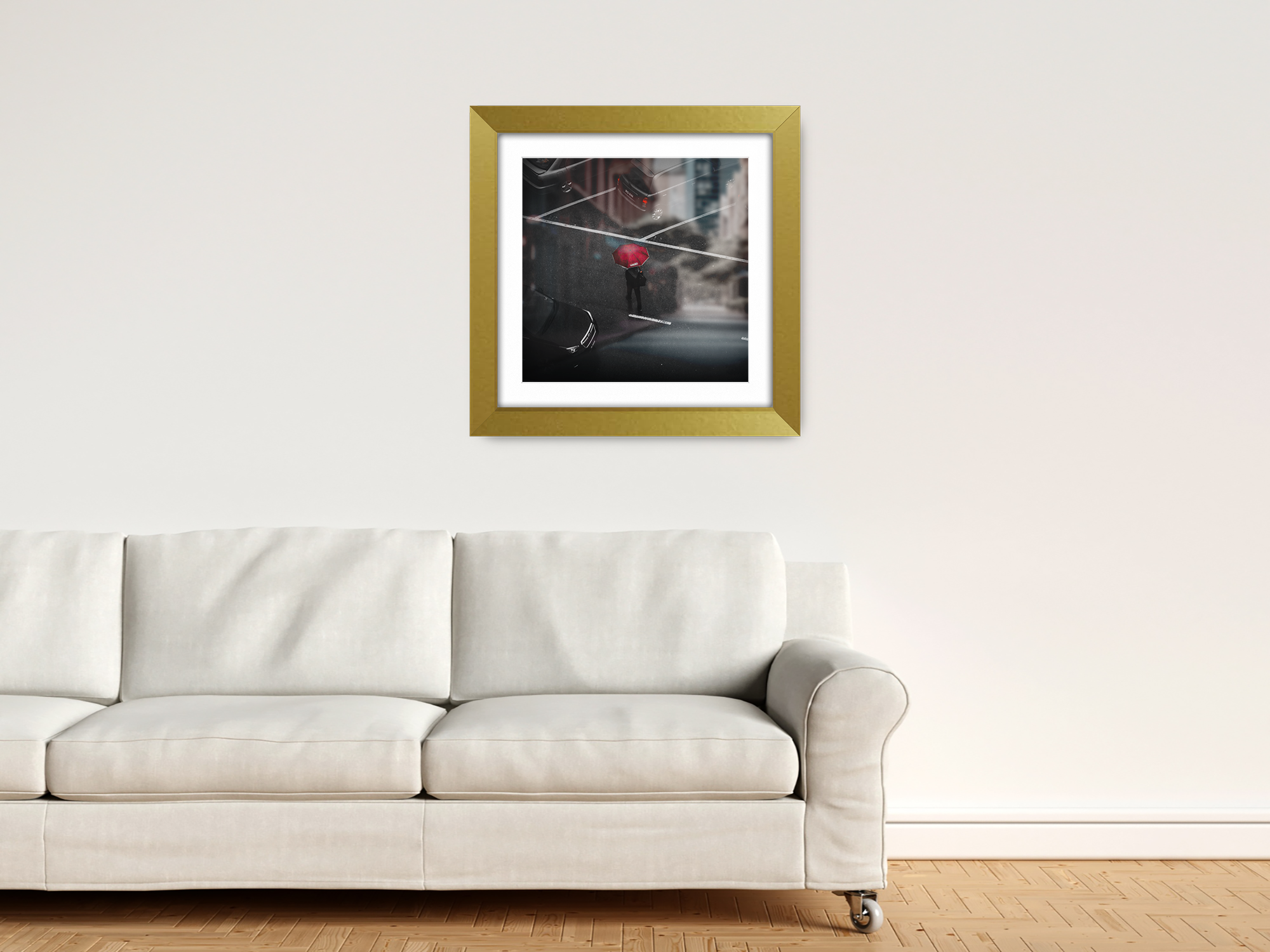 ( 40 x 40 Cm ) / 16 x 16 Inch with 30 x 30 Cm White Mount Poster Frames - MDF