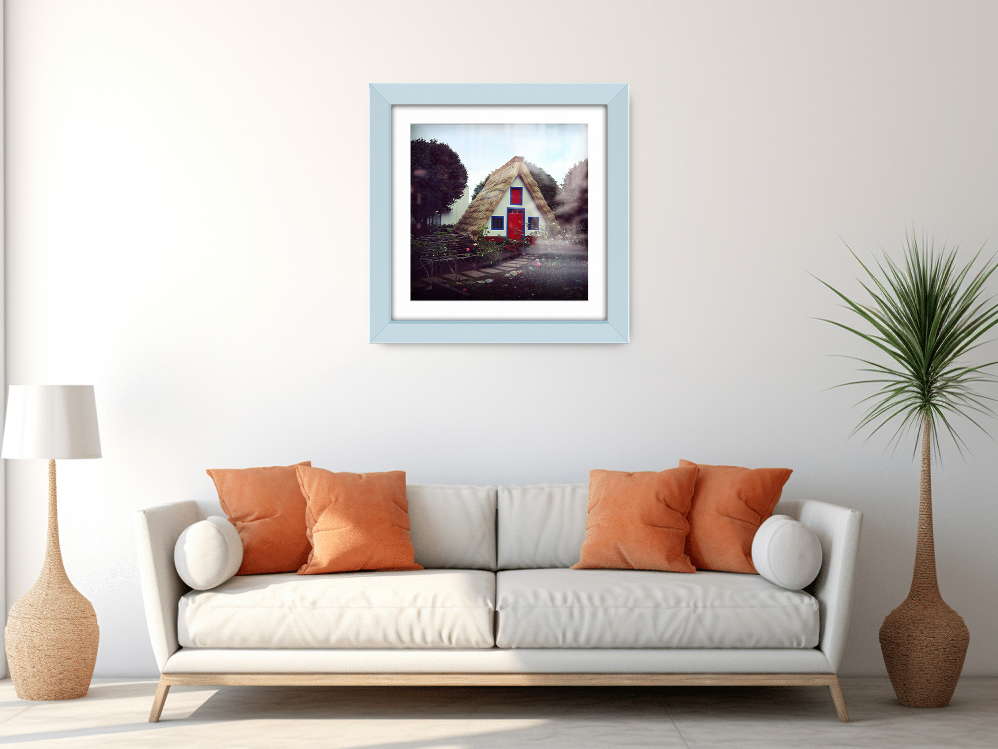 ( 40 x 40 Cm ) / 16 x 16 Inch with 30 x 30 Cm White Mount Poster Frames - MDF
