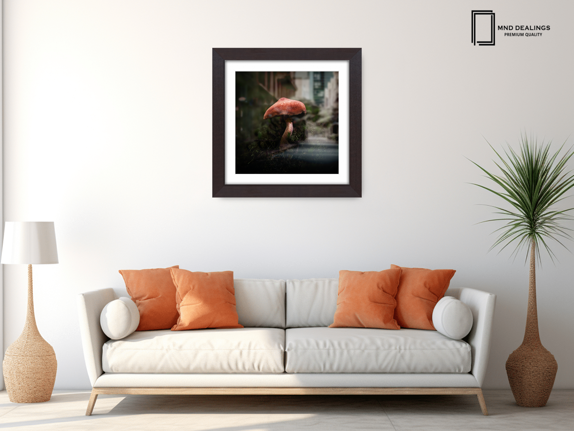 ( 40 x 40 Cm ) / 16 x 16 Inch with 30 x 30 Cm White Mount Poster Frames - MDF