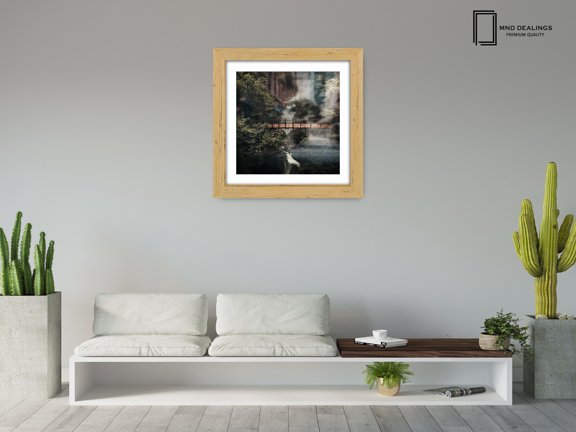 ( 40 x 40 Cm ) / 16 x 16 Inch with 30 x 30 Cm White Mount Poster Frames - MDF
