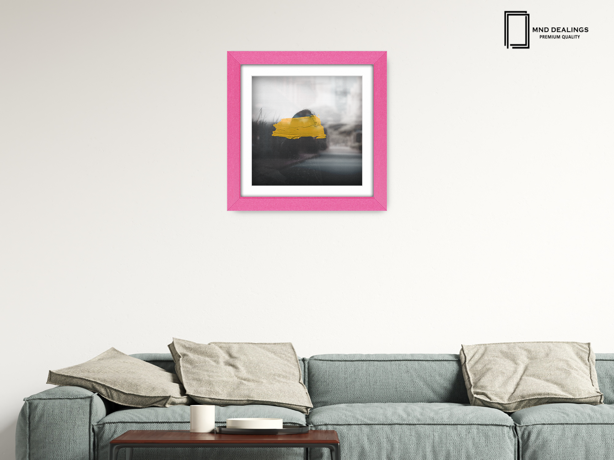 ( 40 x 40 Cm ) / 16 x 16 Inch with 30 x 30 Cm White Mount Poster Frames - MDF