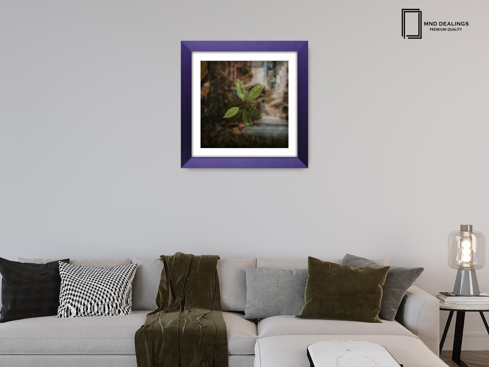 ( 40 x 40 Cm ) / 16 x 16 Inch with 30 x 30 Cm White Mount Poster Frames - MDF