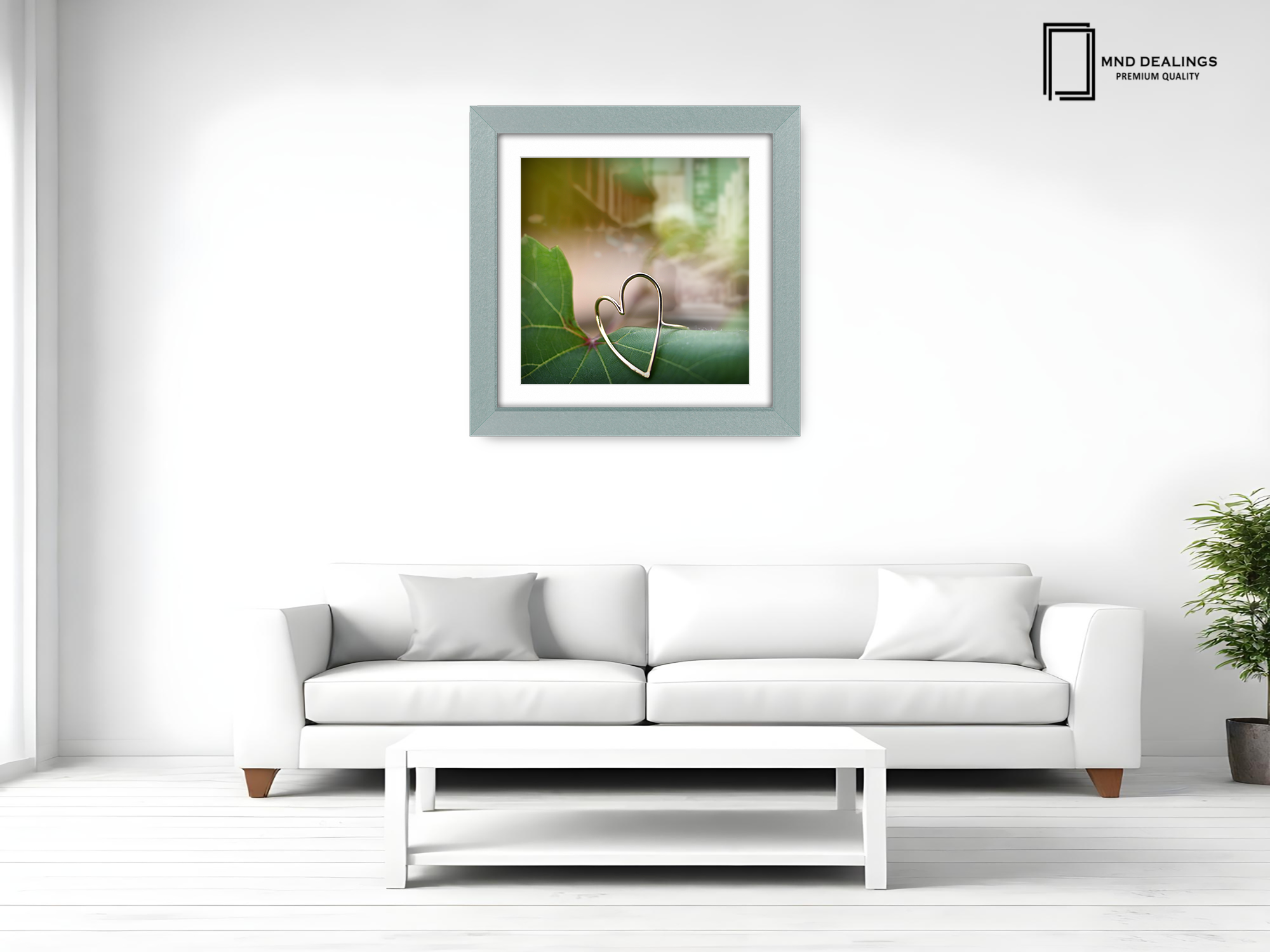 ( 40 x 40 Cm ) / 16 x 16 Inch with 30 x 30 Cm White Mount Poster Frames - MDF