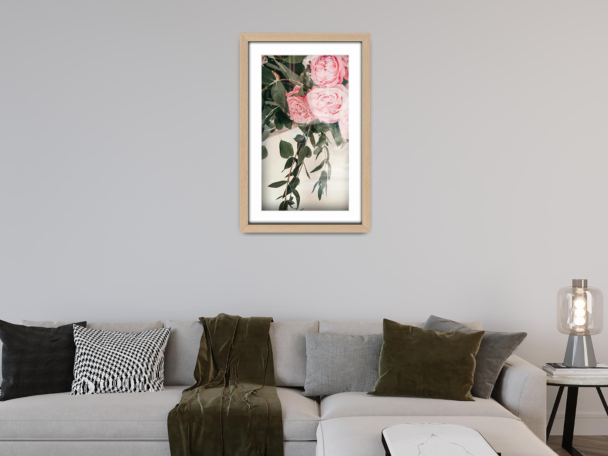 ( 40 x 50 cm ) / 16 x 20 Inch with 40 x 30 cm White Mount Display Frame - MDF