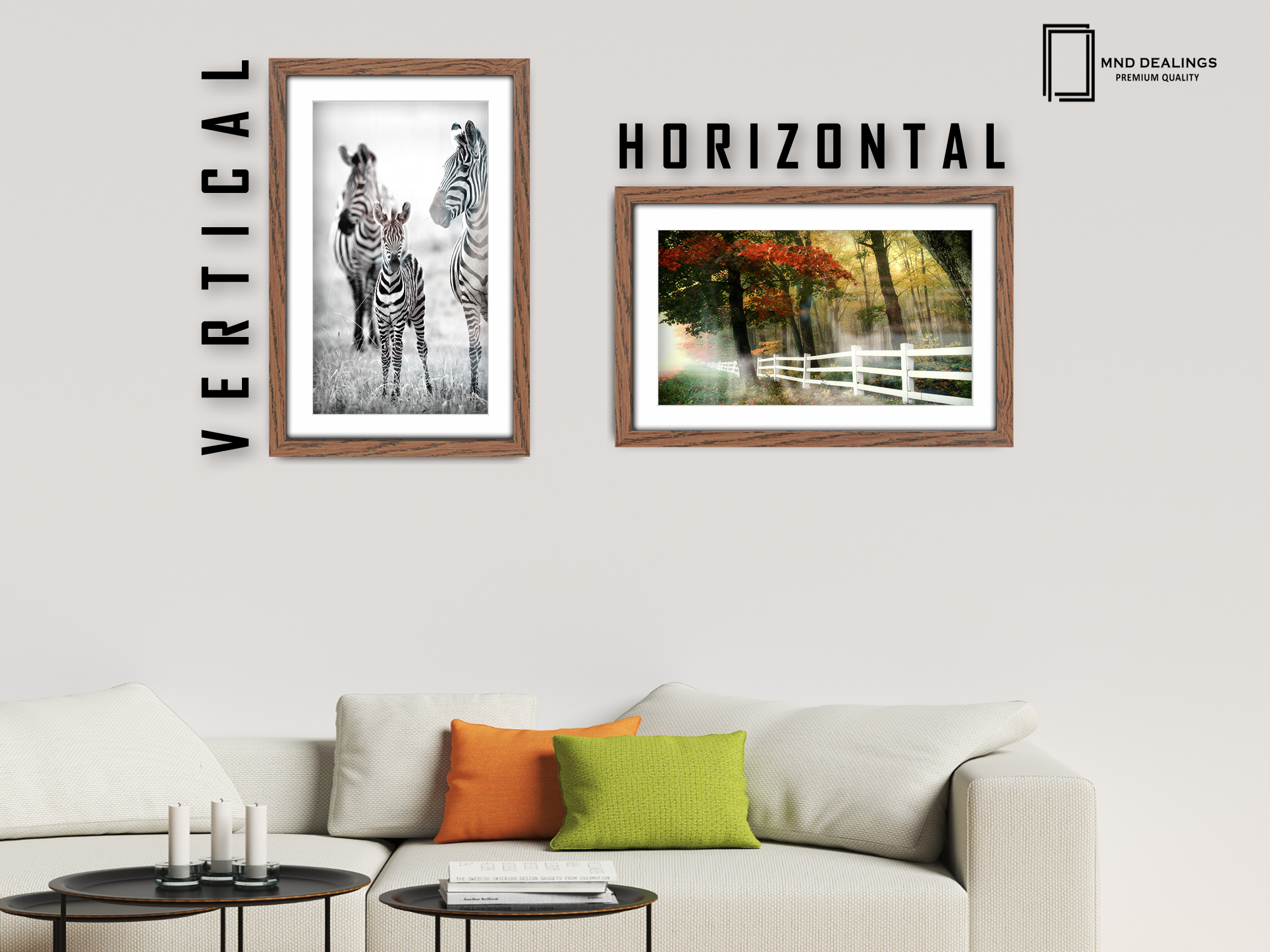 ( 40 x 50 cm ) / 16 x 20 Inch with 40 x 30 cm White Mount Display Frame - MDF