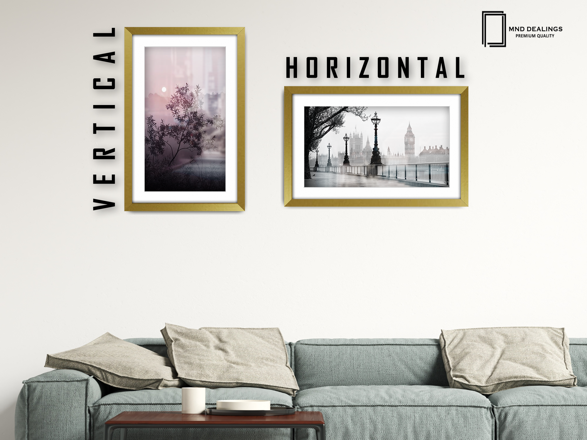 ( 40 x 50 cm ) / 16 x 20 Inch with 40 x 30 cm White Mount Display Frame - MDF