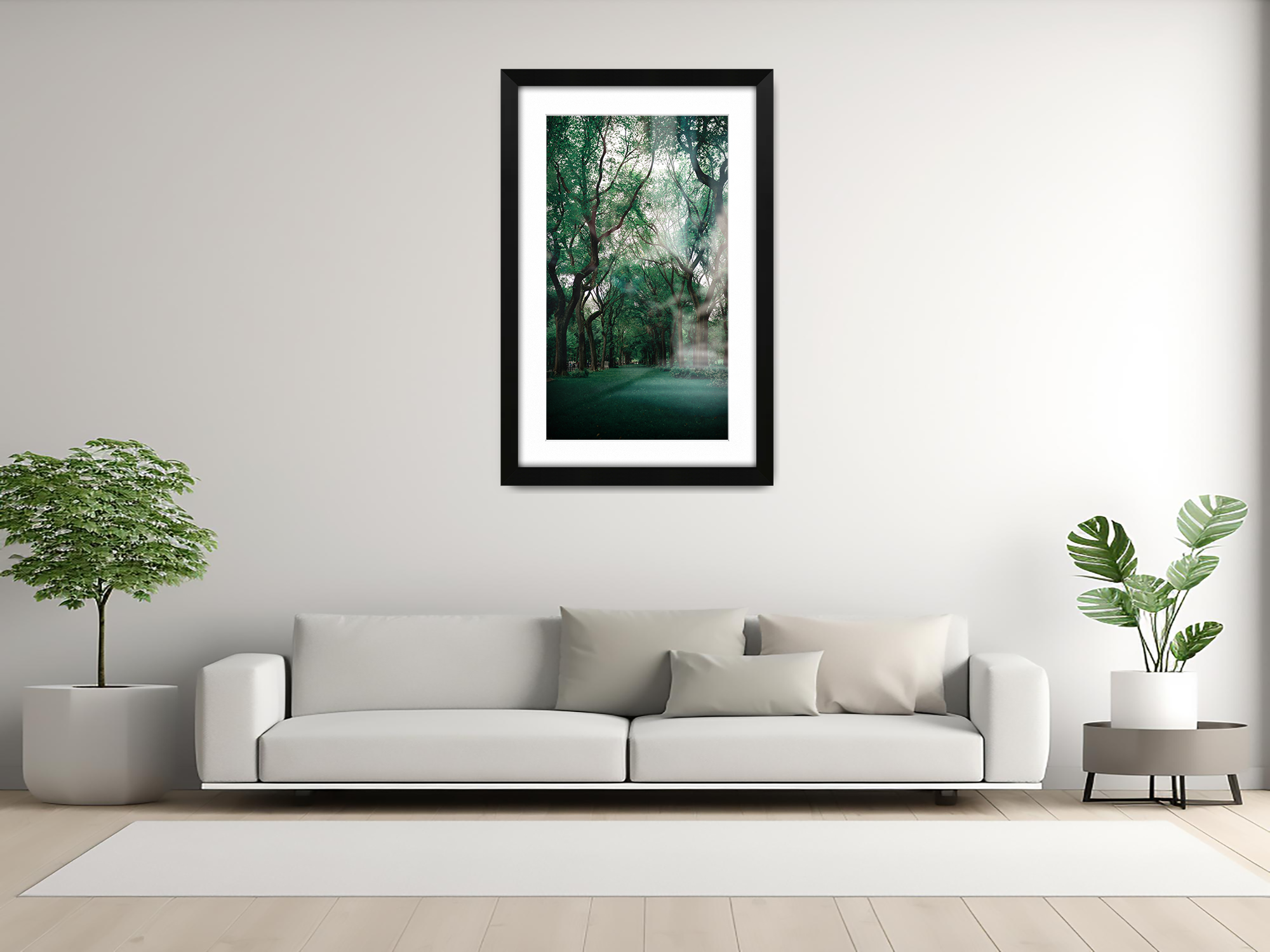 ( 40 x 50 cm ) / 16 x 20 Inch with 40 x 30 cm White Mount Display Frame - MDF
