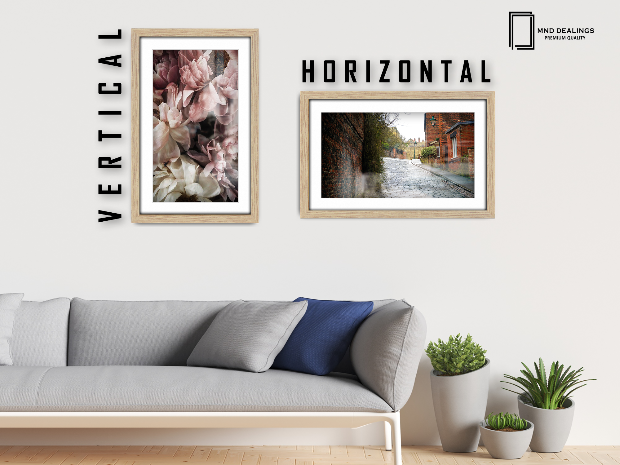 ( 40 x 50 cm ) / 16 x 20 Inch with 40 x 30 cm White Mount Display Frame - MDF