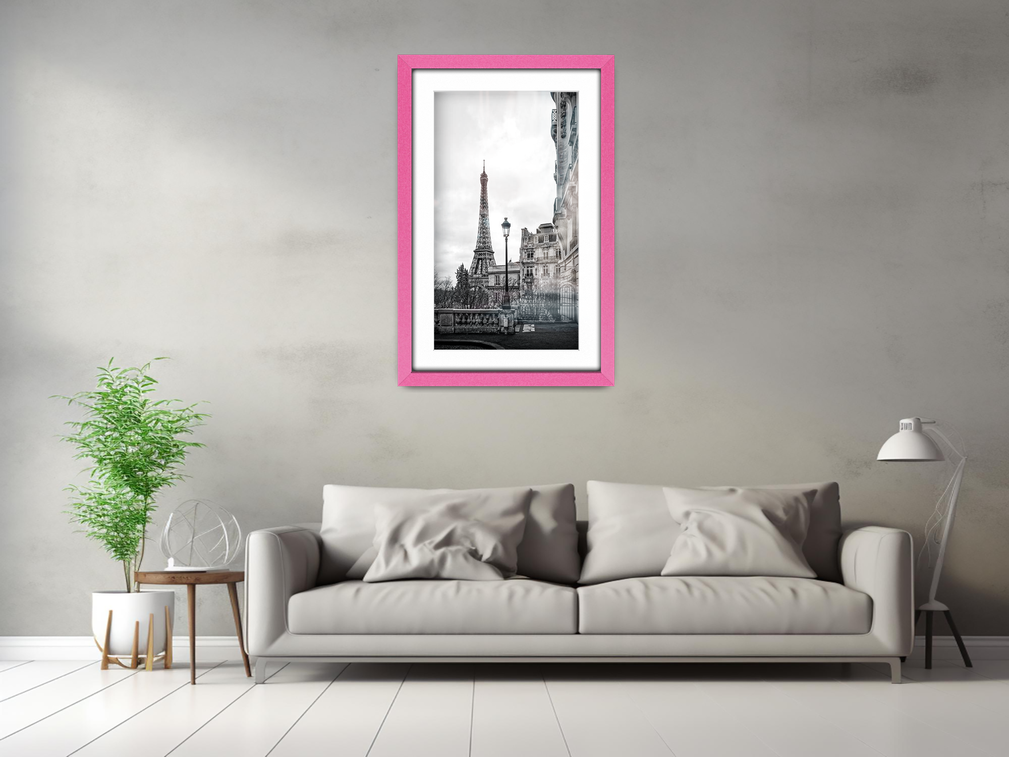 ( 40 x 50 cm ) / 16 x 20 Inch with 40 x 30 cm White Mount Display Frame - MDF