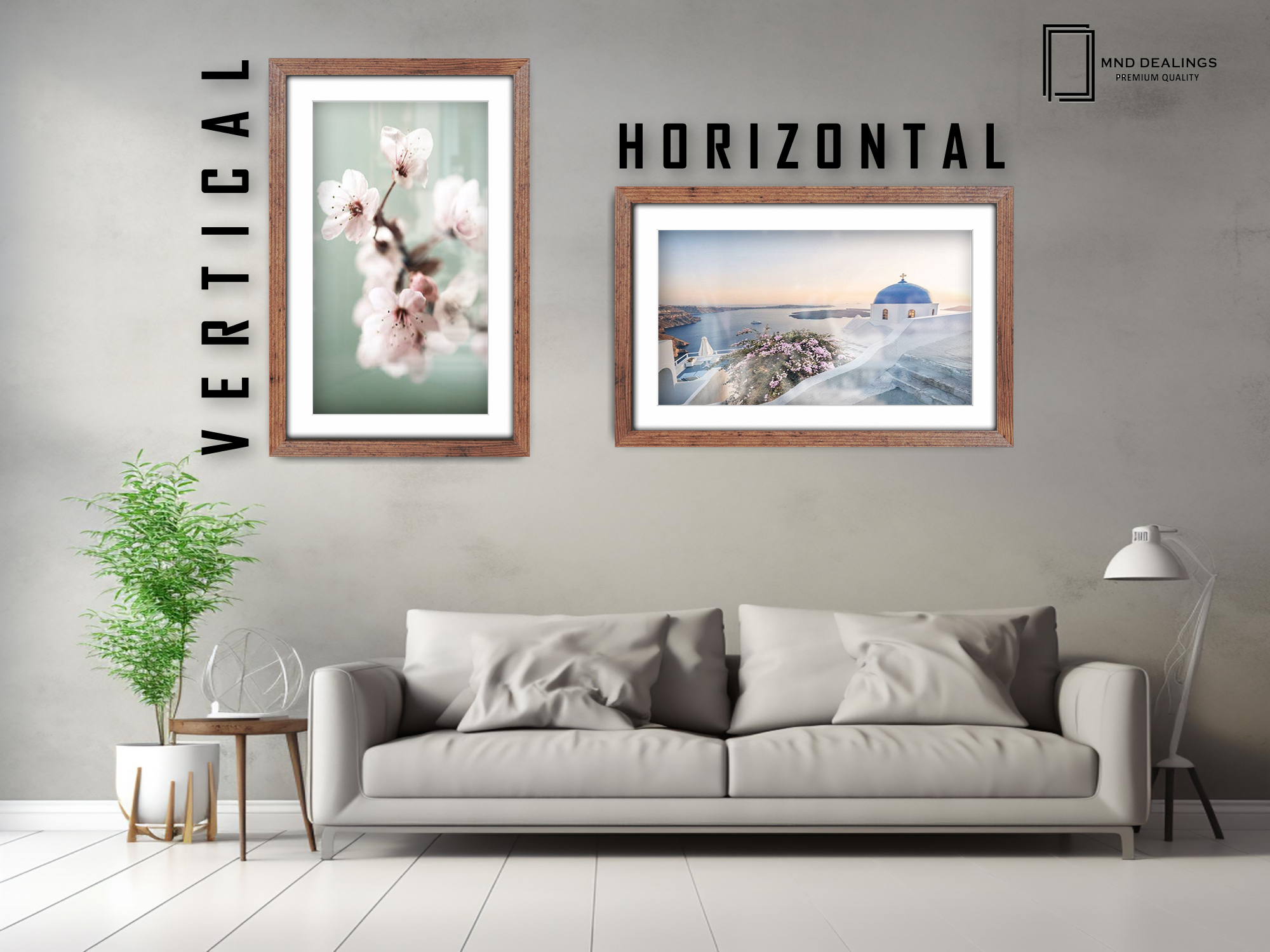 ( 40 x 50 cm ) / 16 x 20 Inch with 40 x 30 cm White Mount Display Frame - MDF