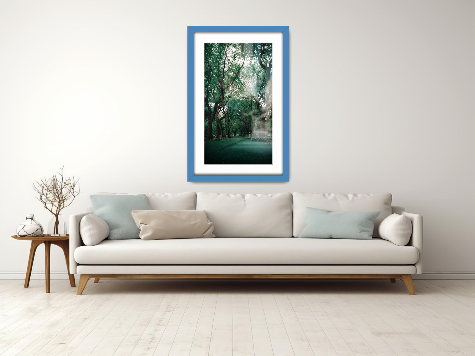 ( 40 x 60 cm ) / 24 x 16 Inch with 50 x 30 cm White Mount Frames - MDF