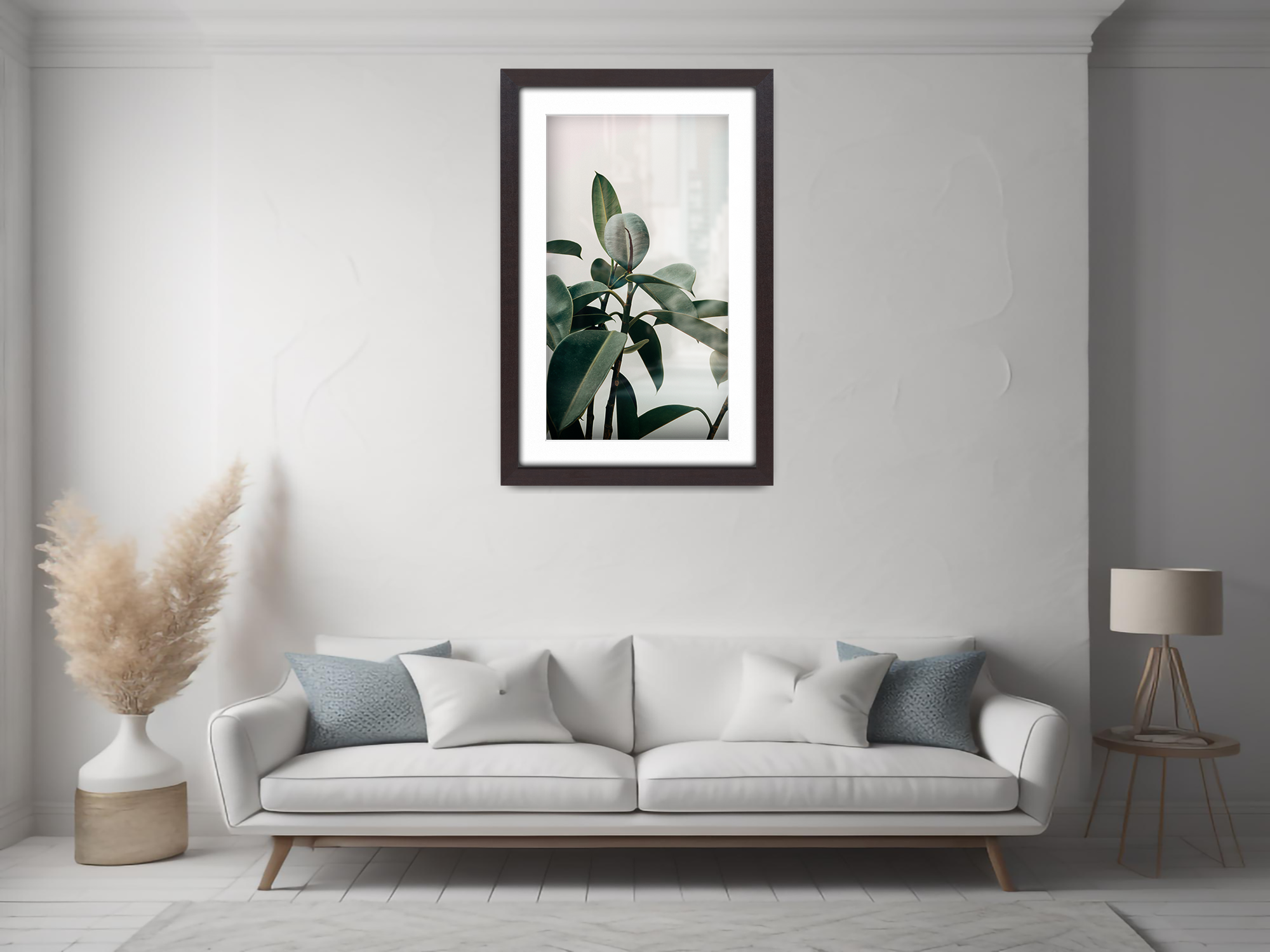 ( 40 x 60 cm ) / 24 x 16 Inch with 50 x 30 cm White Mount Frames - MDF