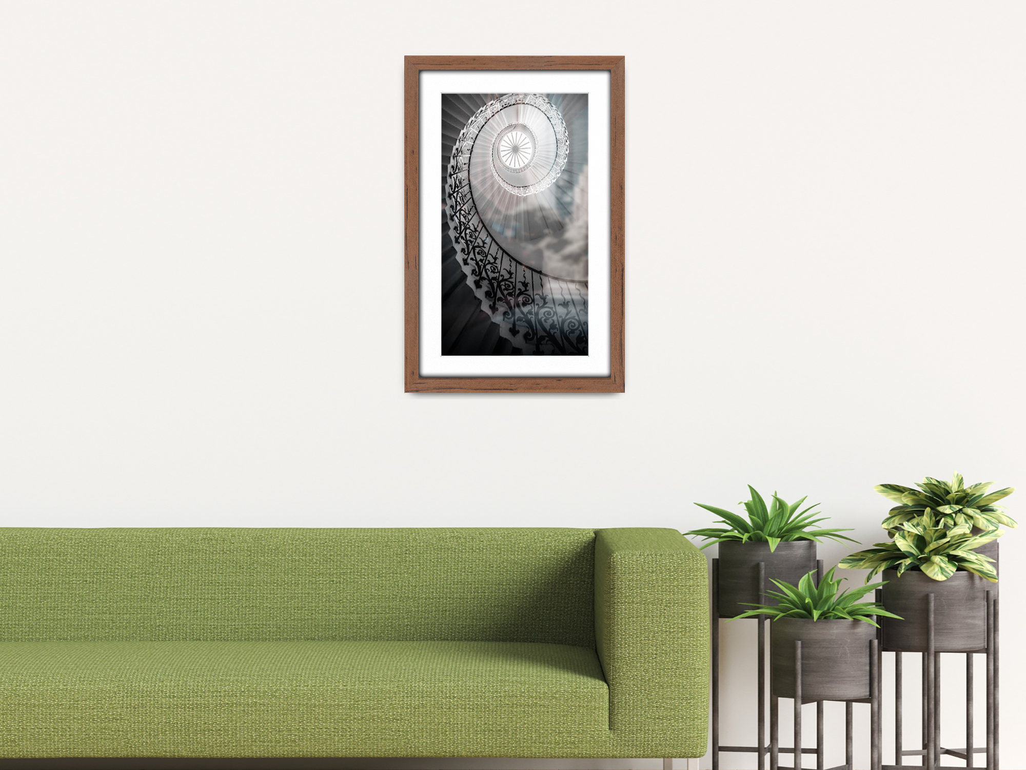 ( 40 x 60 cm ) / 24 x 16 Inch with 50 x 30 cm White Mount Frames - MDF