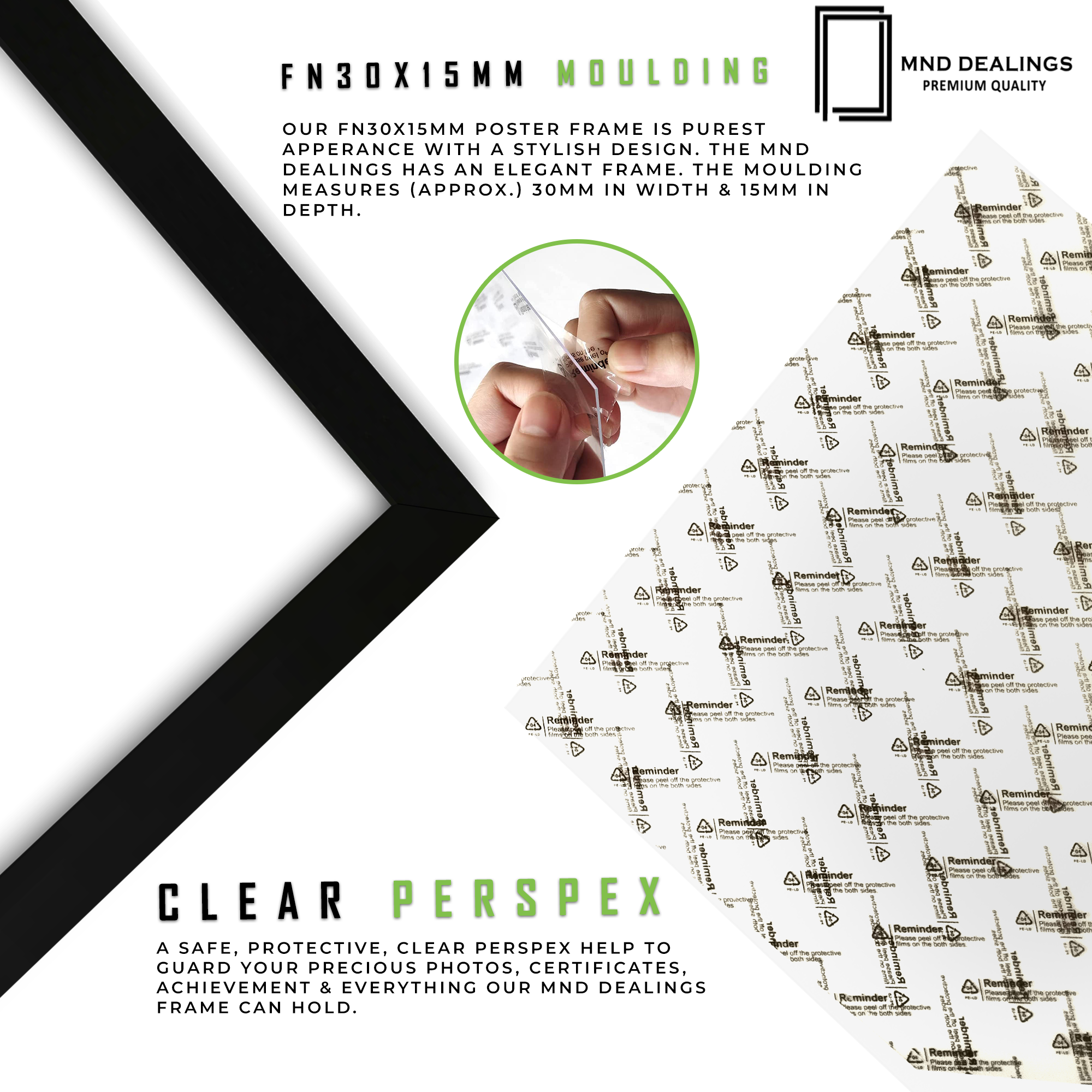 ( 42 x 60 CM ) / 24 x 16.5 Inch Display Frame - MDF