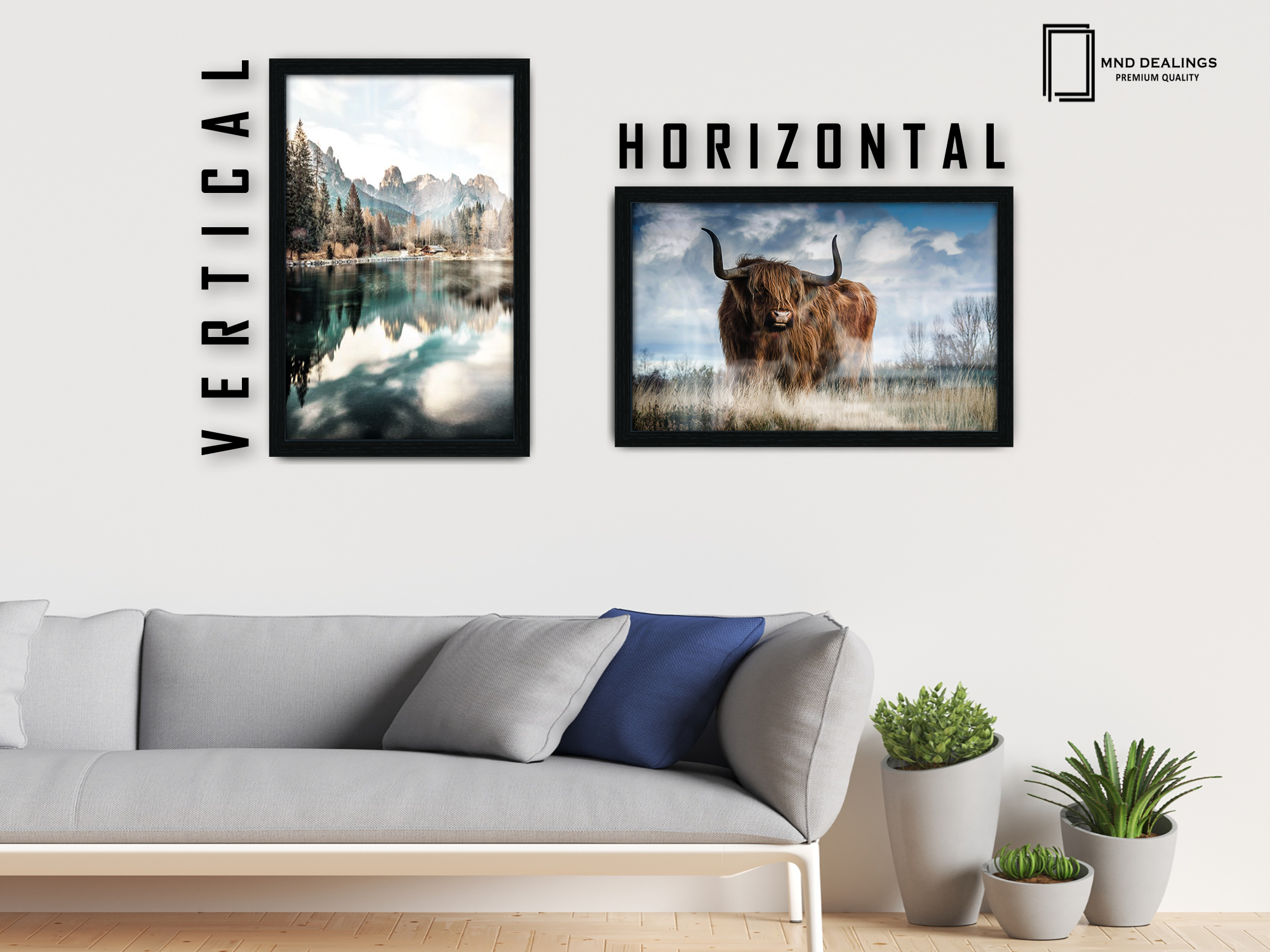 ( 45 x 55 CM ) / 18 x 22 Inch Art Frames - MDF