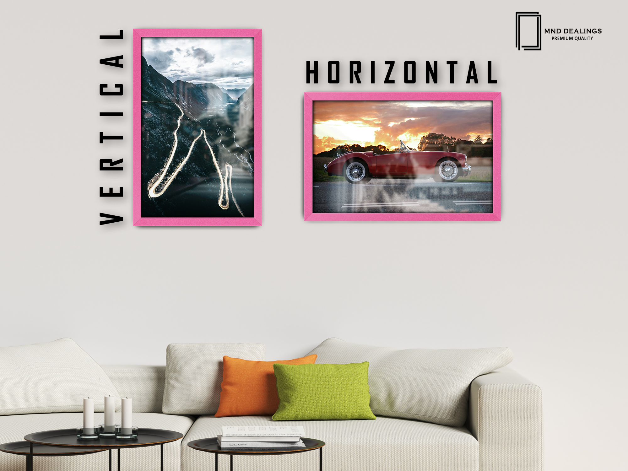 ( 45 x 55 CM ) / 18 x 22 Inch Art Frames - MDF