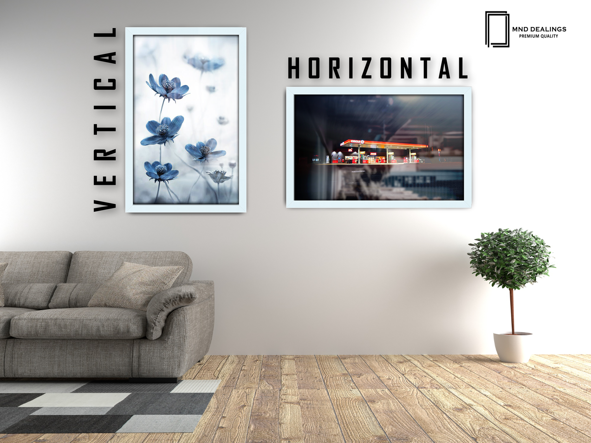 ( 45 x 55 CM ) / 18 x 22 Inch Art Frames - MDF