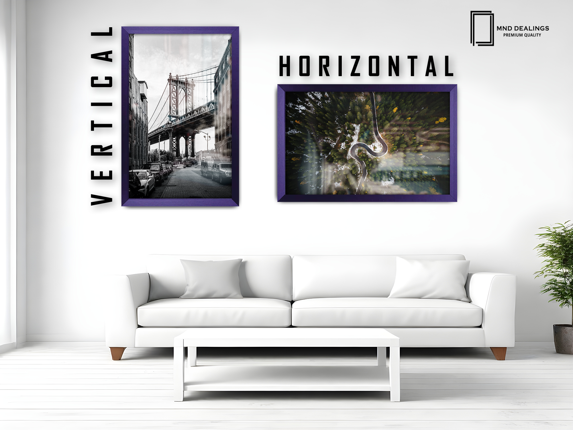 ( 45 x 60 CM ) / 24 x 18 Inch Picture Frames - MDF