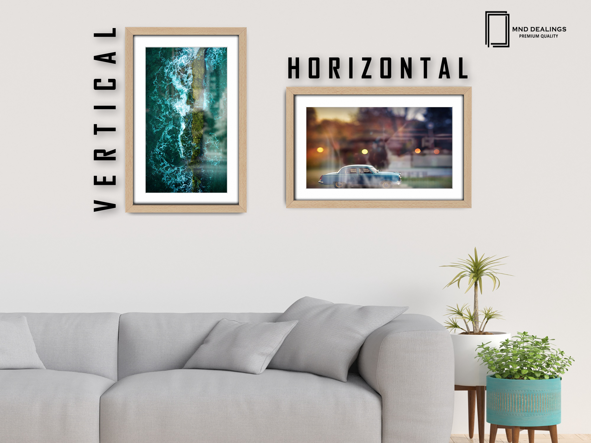 ( 45 x 60 cm ) / 24 x 18 Inch with 45 x 30 cm White Mount Poster Frames - MDF